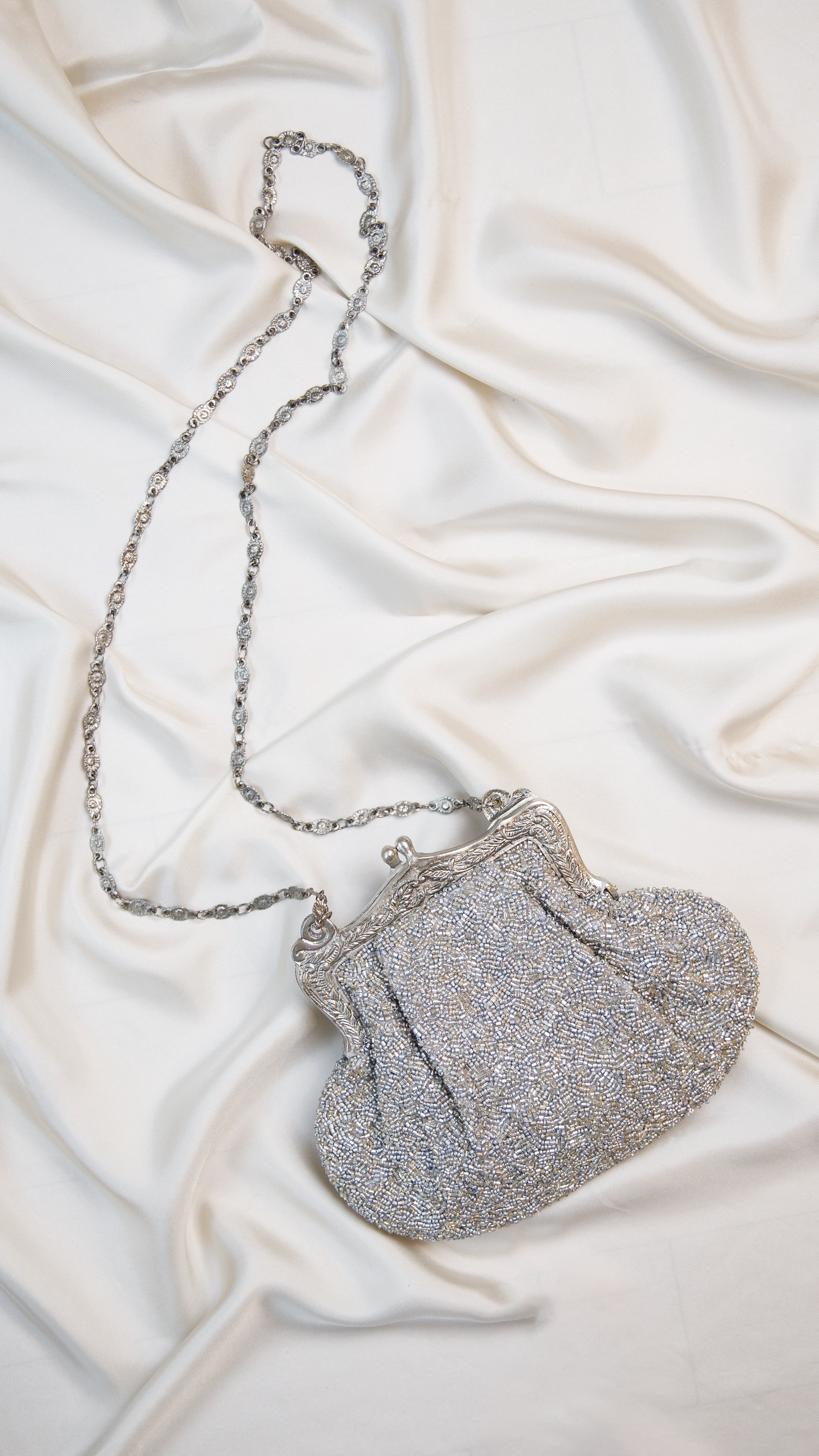 Hand made vintage inspired one of a kind fully beaded evening bag Island to East Side X the Vintage New Yorker