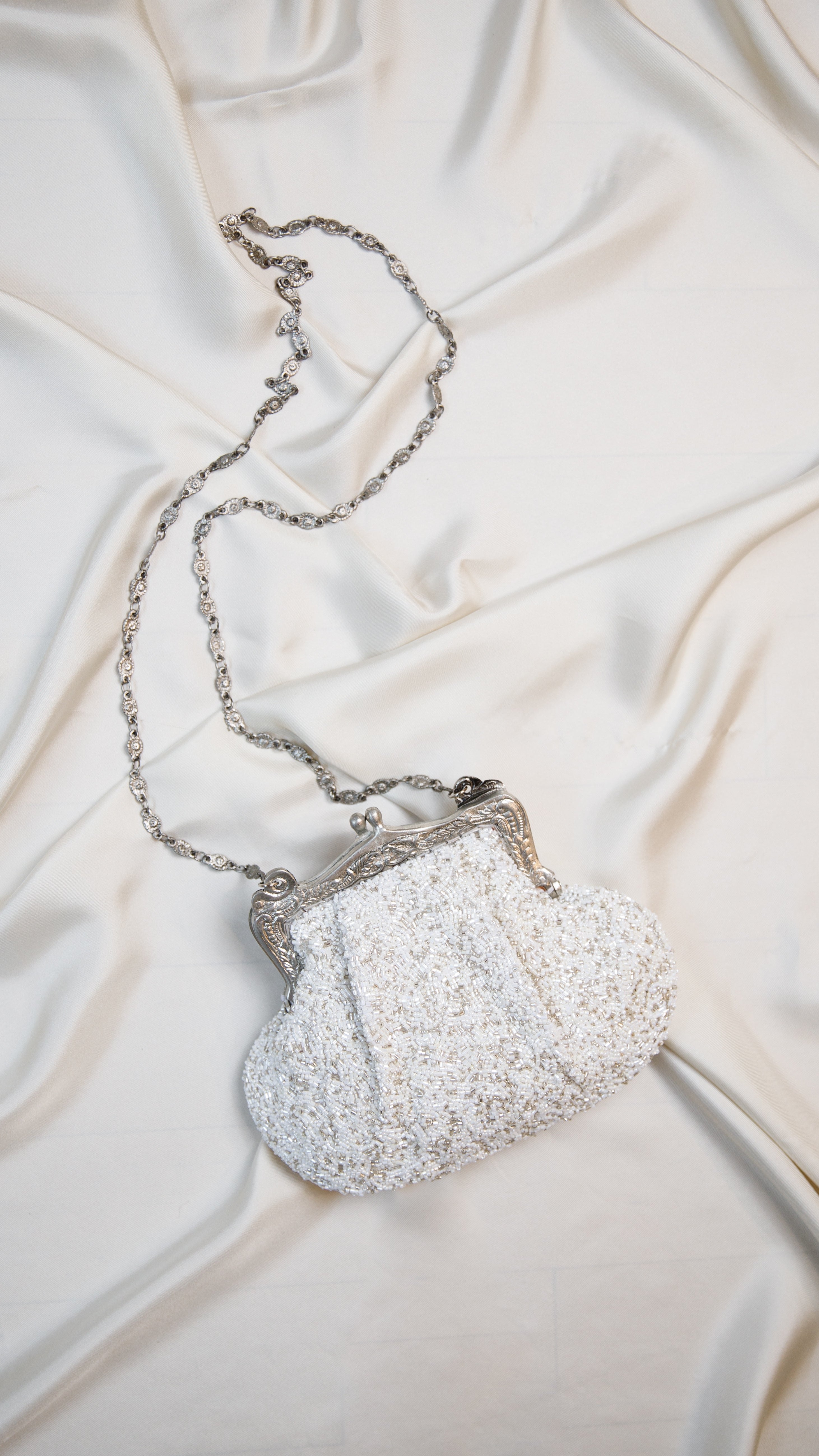 Hand made vintage inspired one of a kind fully beaded evening bag Island to East Side X the Vintage New Yorker