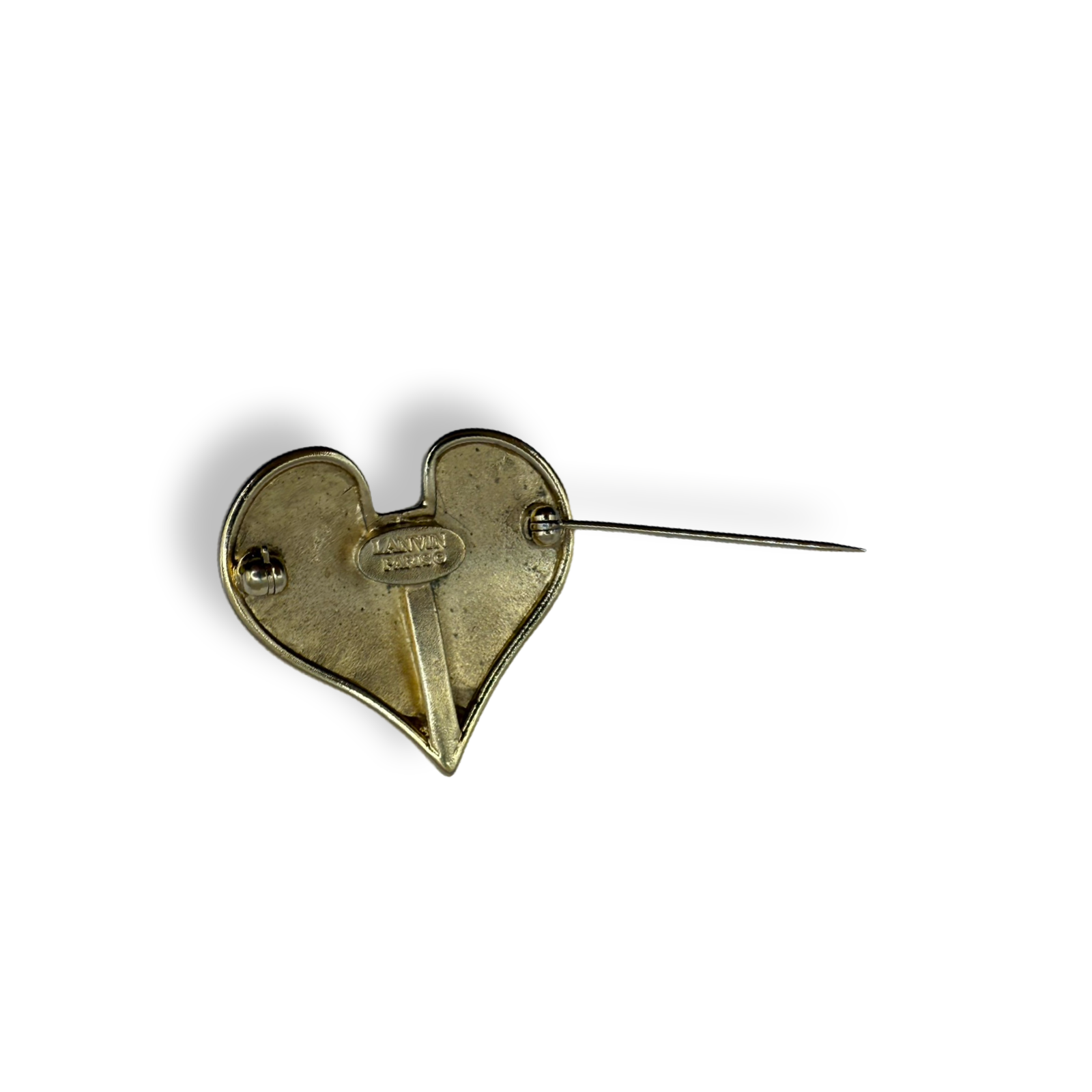 Lanvin Vintage Heart Brooch Pin