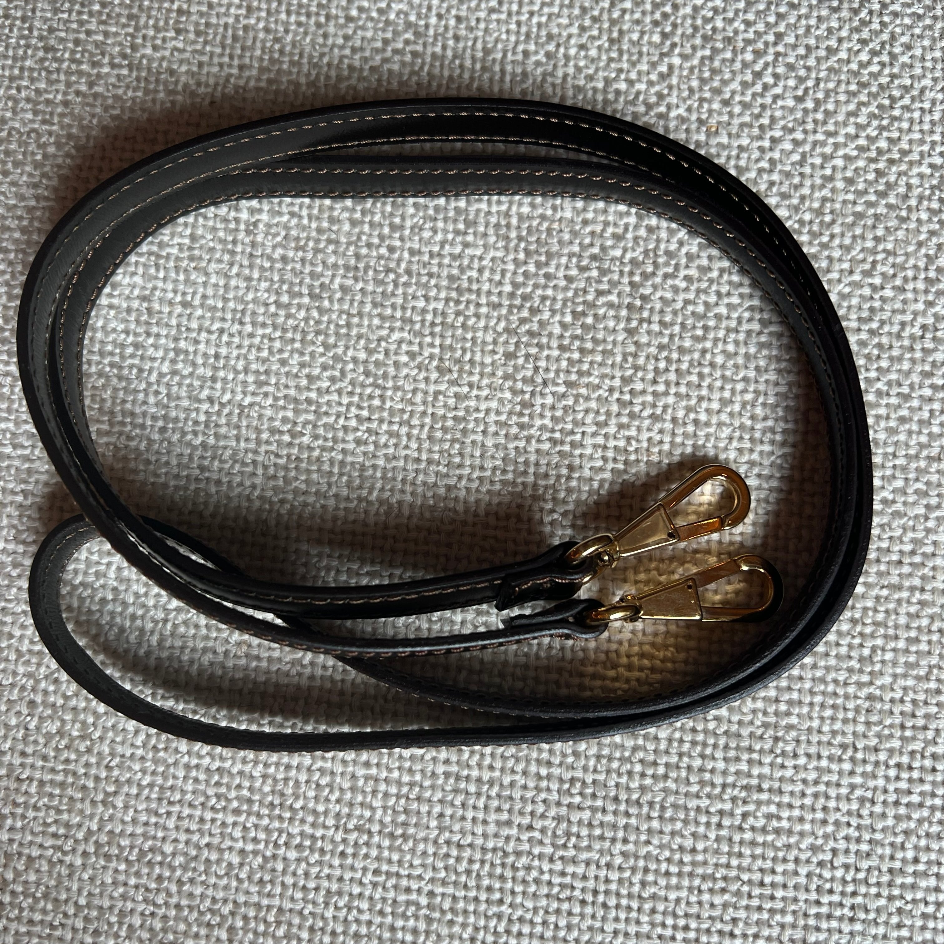 Round vintage Loewe handbag with shoulder strap brown