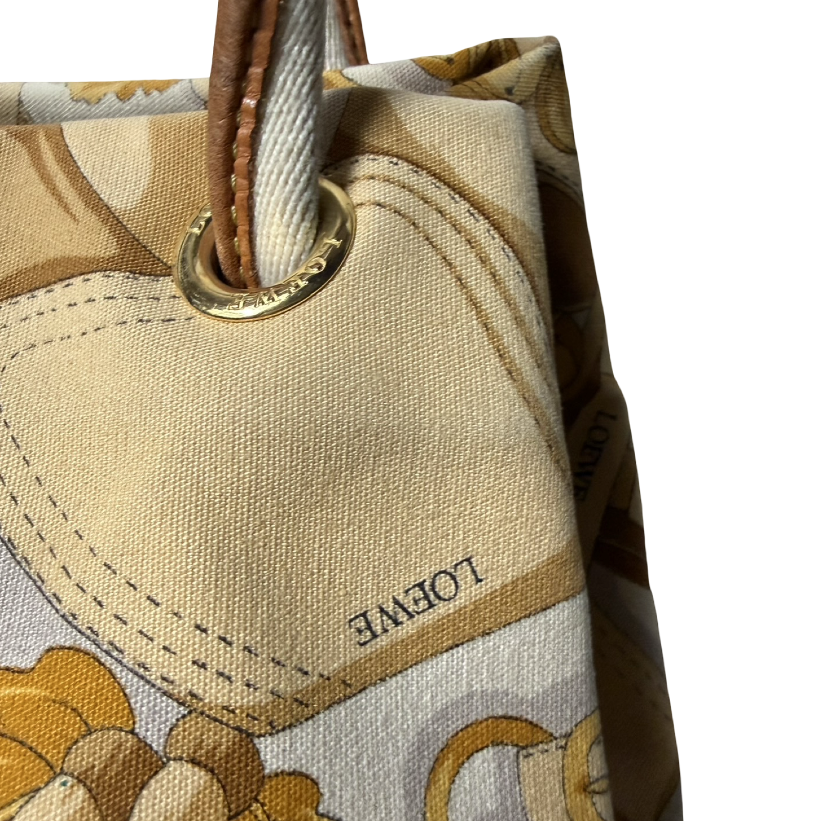 Loewe Vintage Scarf Print Tote