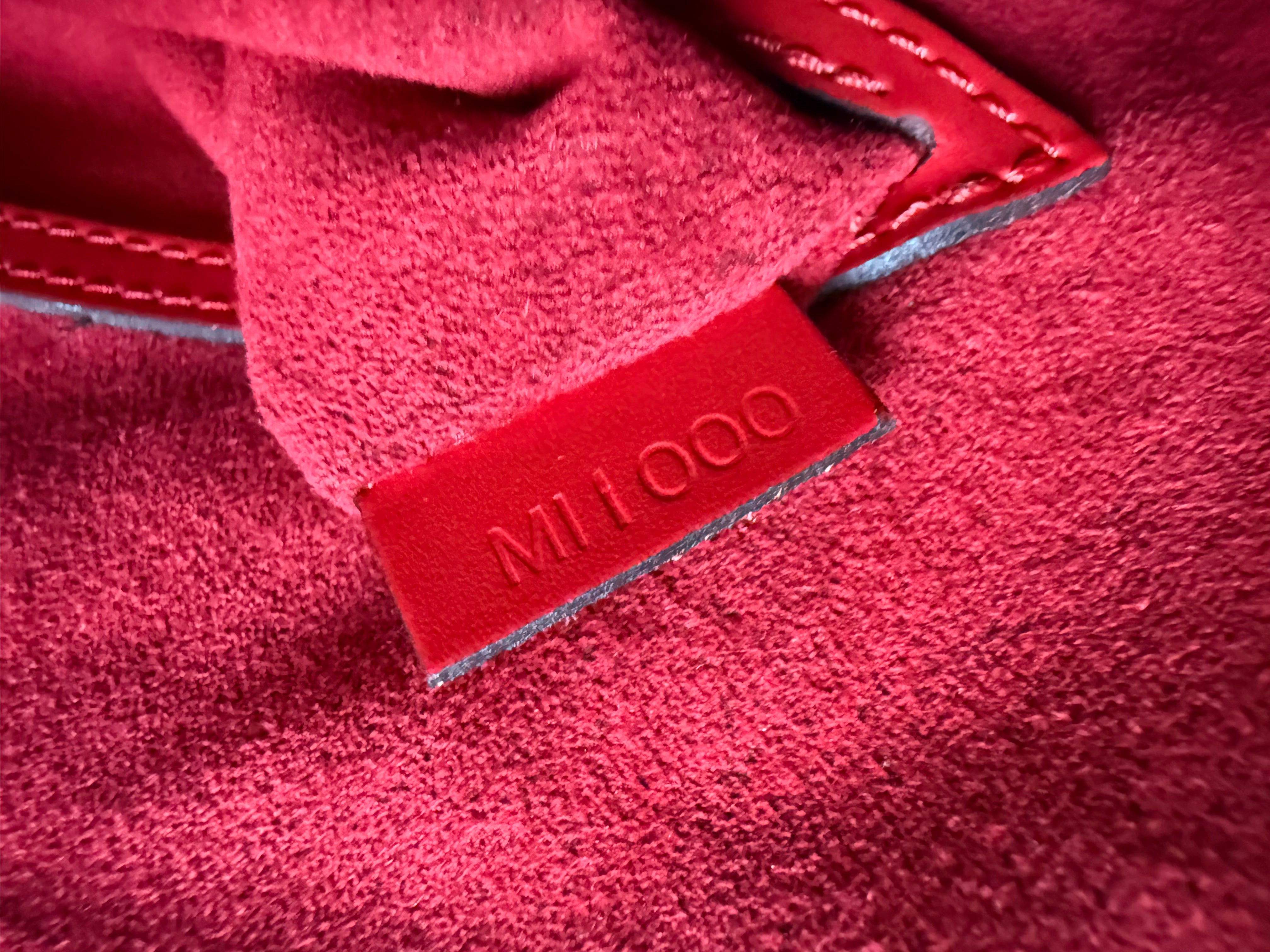 Louis Vuitton Alma Epi Leather PM Castillan Red 2000s vintage authentic retro y2k