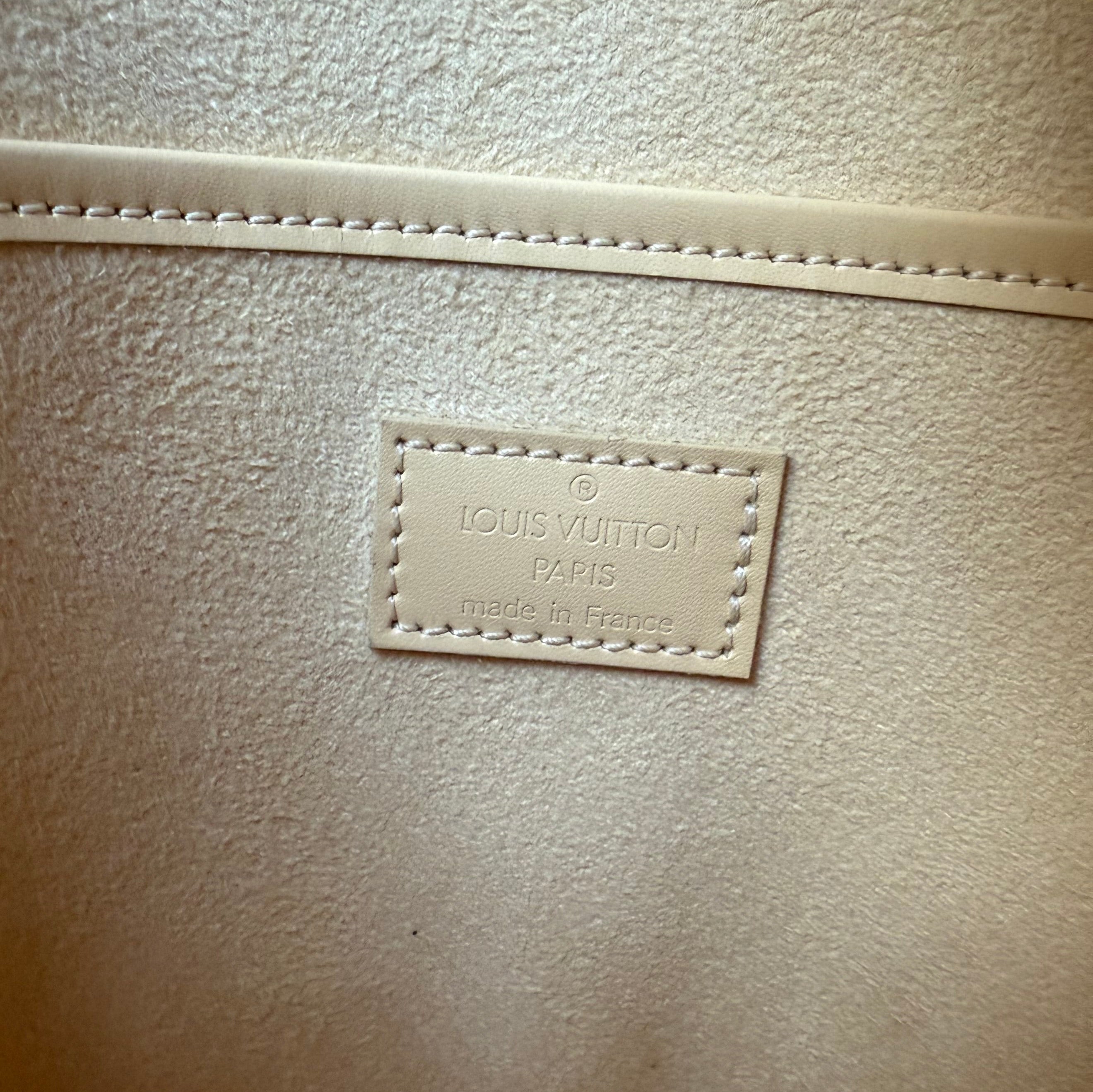LV authentic Epi leather noctambule bucket tote butter yellow 'vanilla' color
