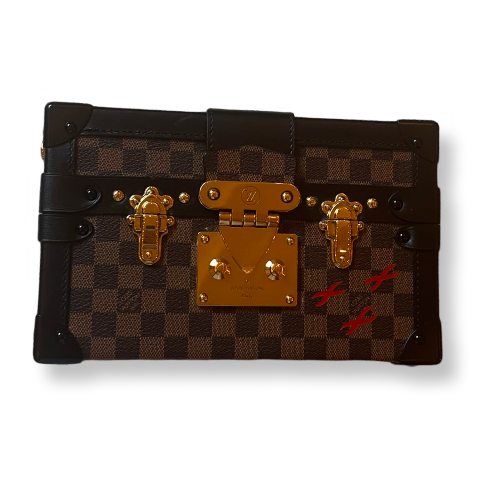LV Runway edition mini trunk purse 2014 collection damier ebene