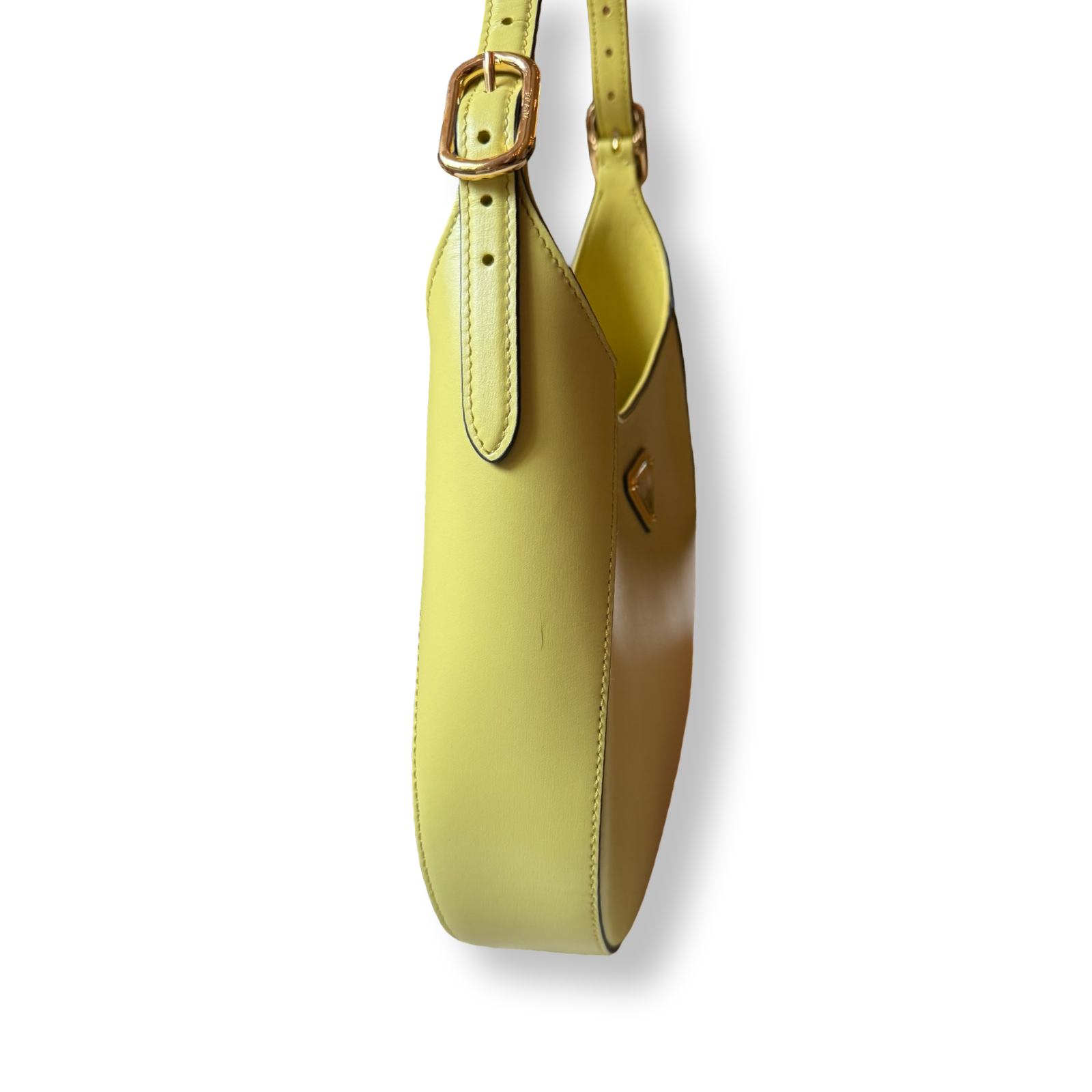 Prada_Cleo_Box_Calf_Leather_Shoulder_Bag_Yellow authentic medium
