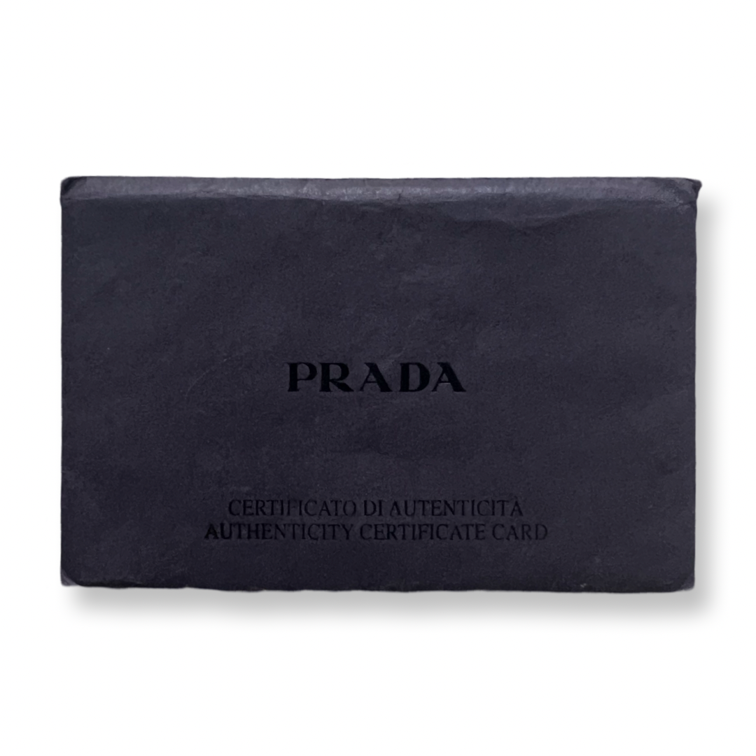 Prada Zipper Clutch Wine Satin