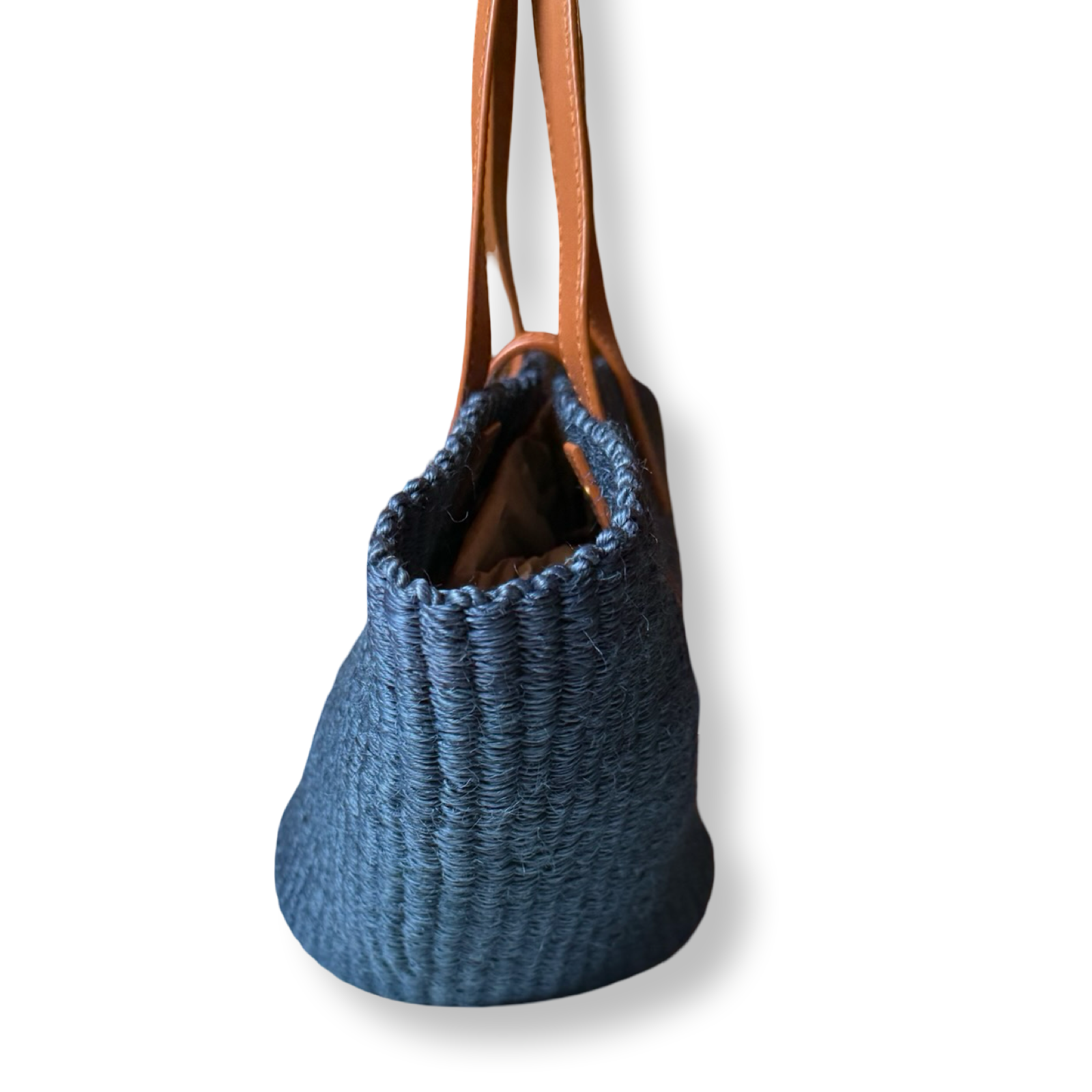 YSL summer tote authentic 2022 raffia blue and brown leather ysl charm