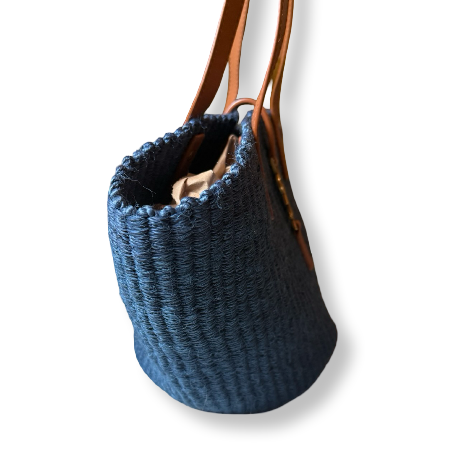 Saint_Laurent_Panier_Basket_Tote_Bag_Blue_Raffia authentic blue and brown leather ysl