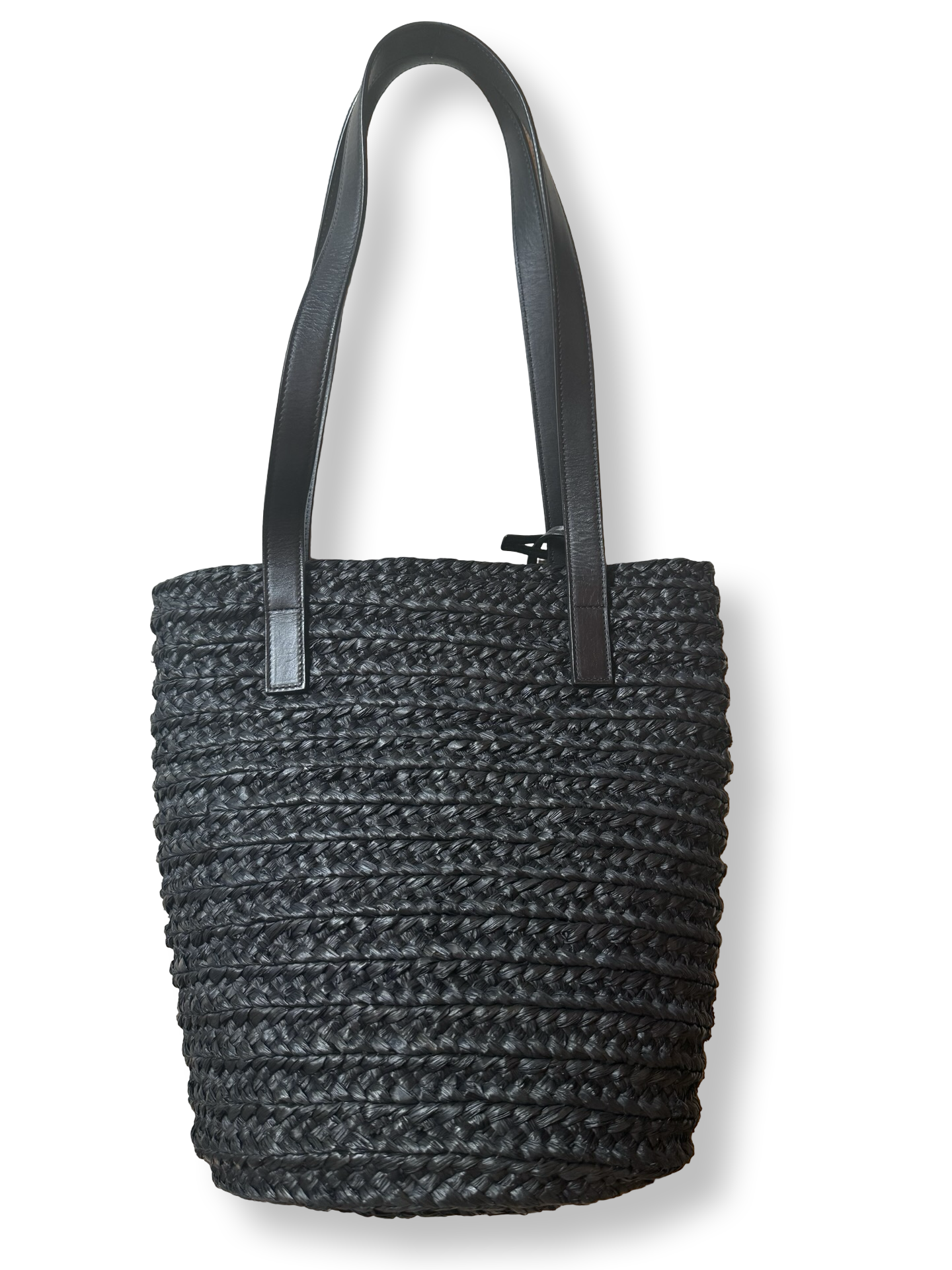 Saint Laurent Panier Raffia Bucket Tote