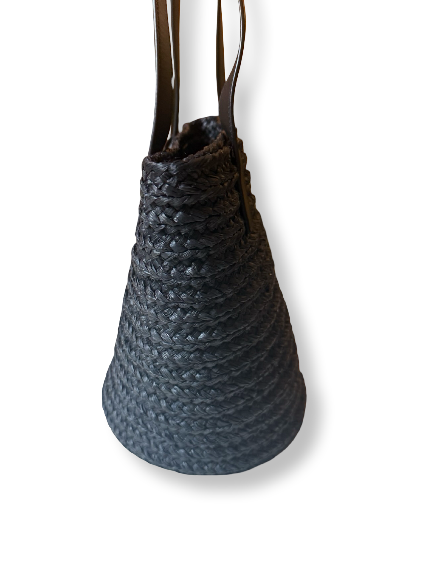 Saint Laurent Panier Raffia Bucket Tote