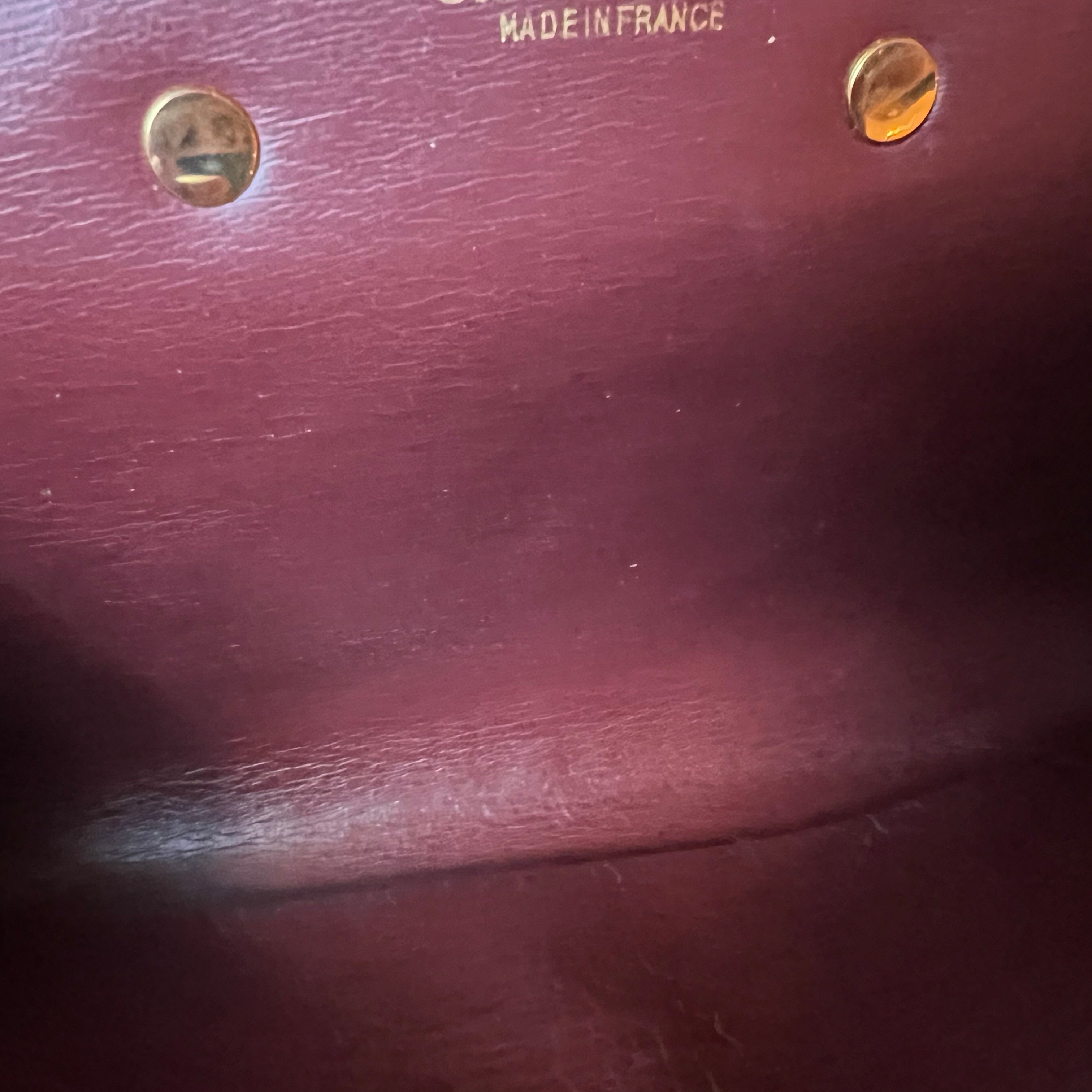Authentic Christian Dior Old Bordeaux Handbag