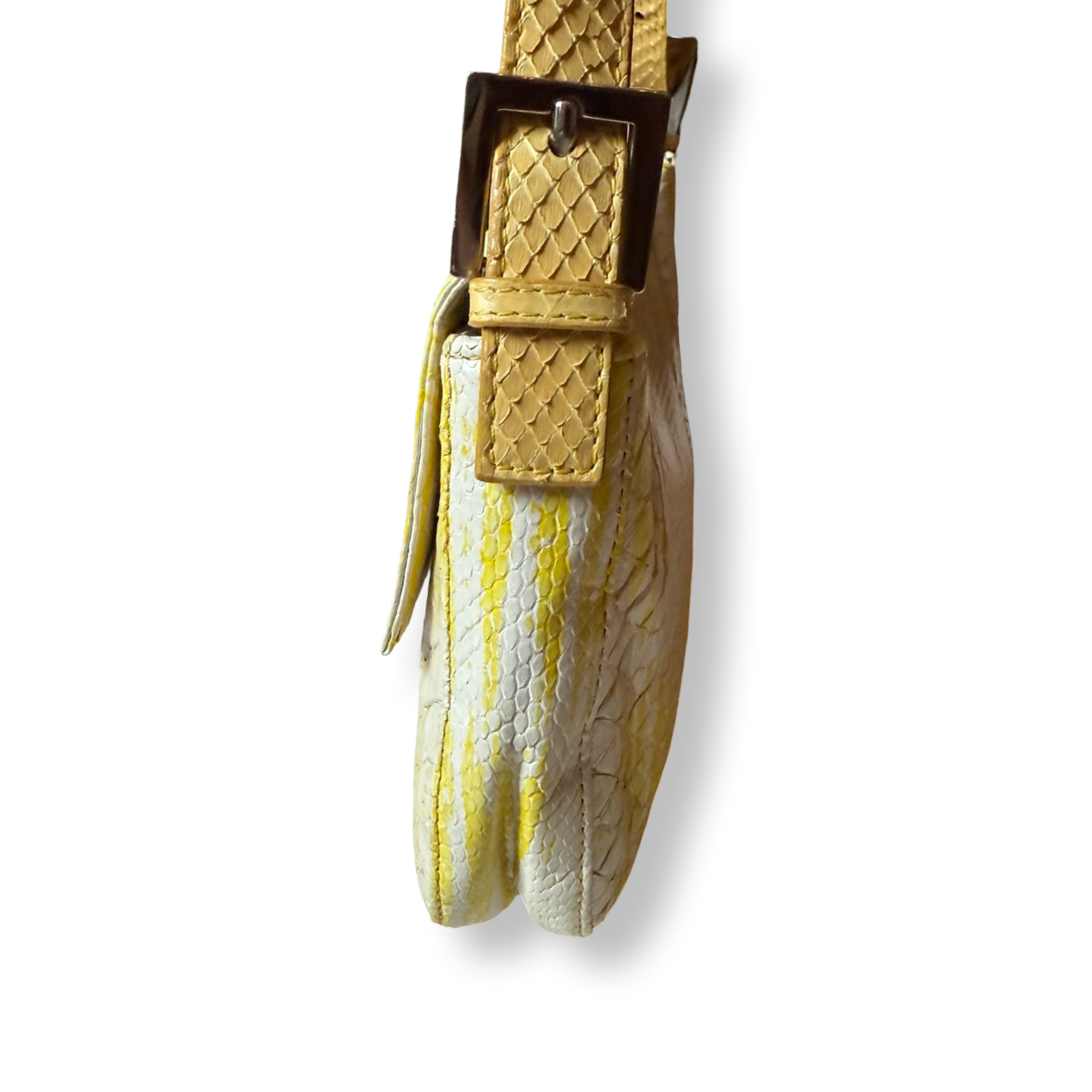 Vintage Fendi Baguette Python Yellow Limited Edition