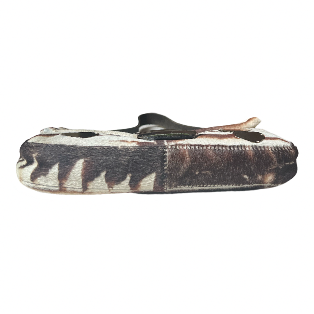 Fendi Baguette animal hair animal print 90s