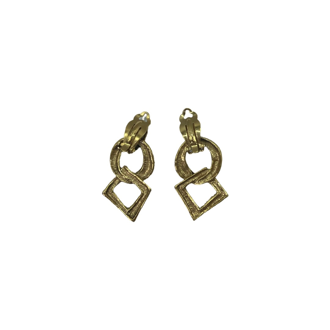 Yves Saint Laurent Vintage Dangle Shapes 90s Earrings
