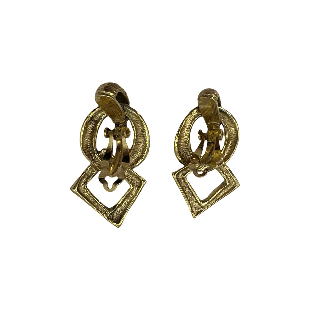 Vintage Gold Yves Saint Laurent Earrings