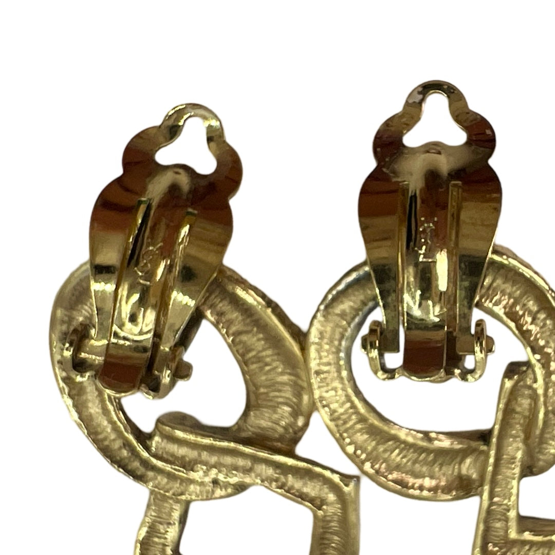 Yves Saint Laurent Vintage 90s gold earrings