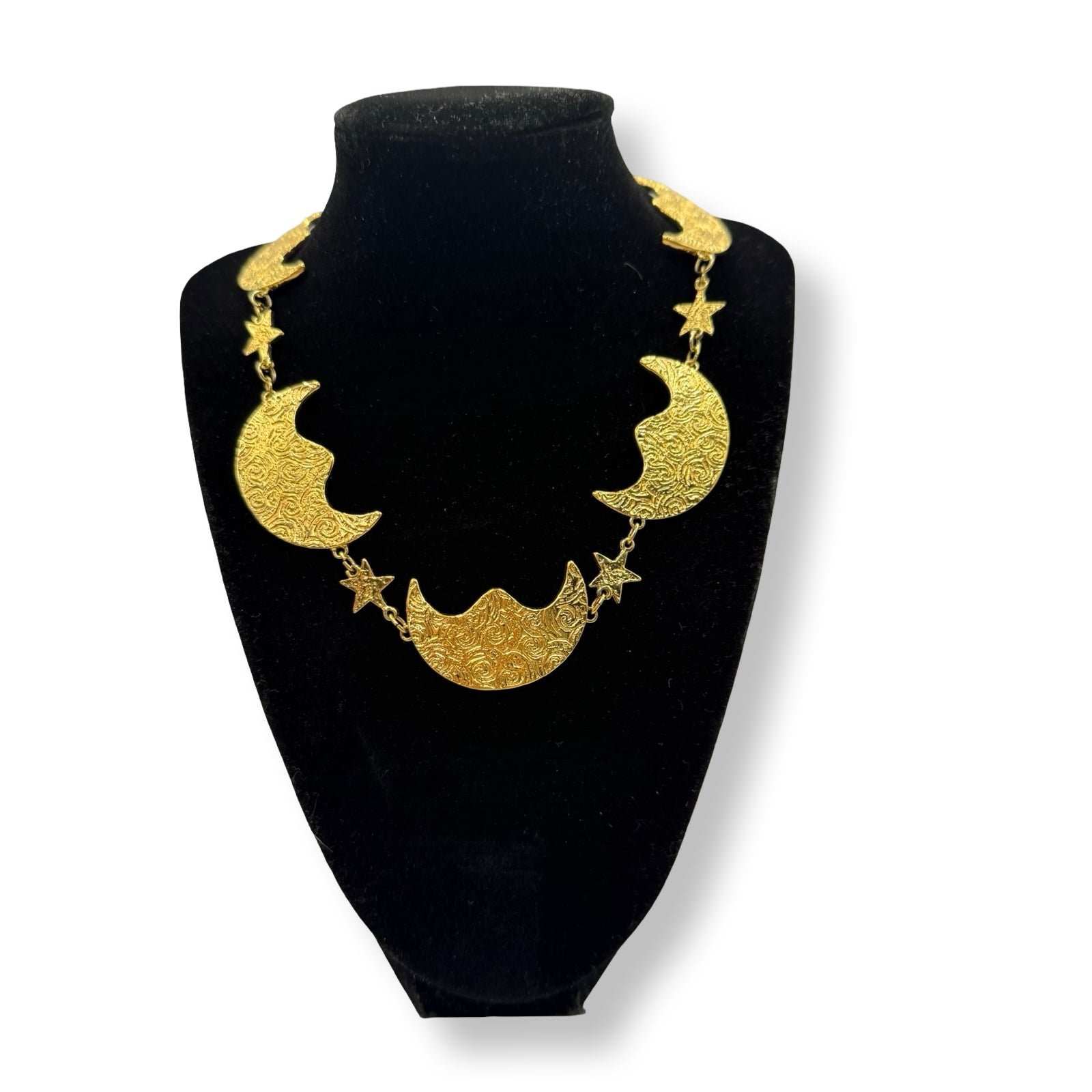 YSL Vintage Moon & Necklace