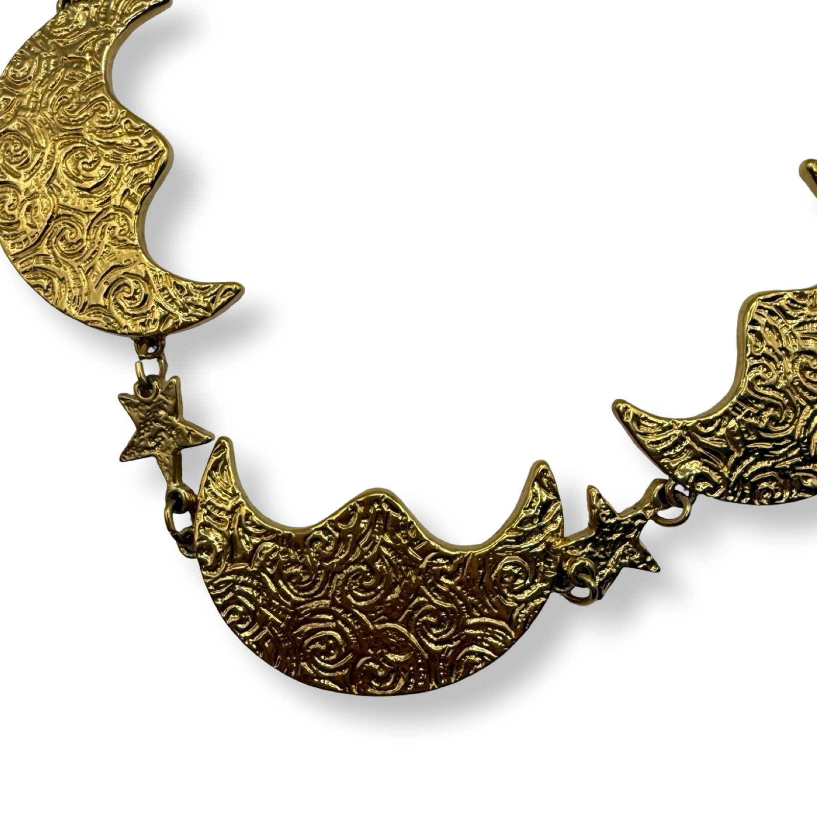 YSL Vintage Moon & Necklace