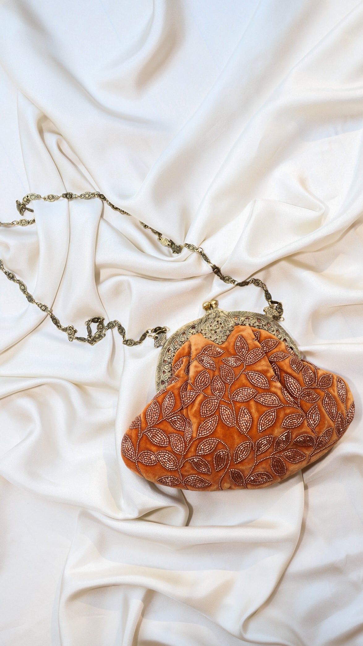 Hand made vintage inspired one of a kind velvet beaded evening bag Island to East Side X the Vintage New Yorker