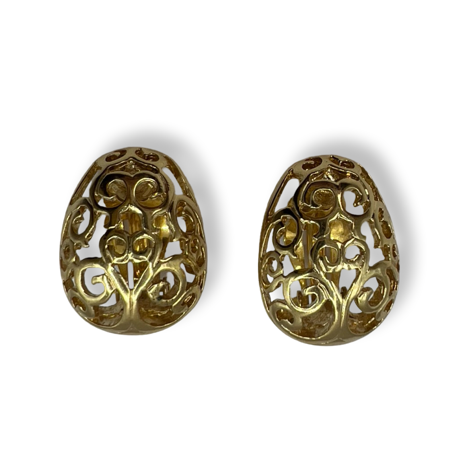 YSL authentic retro gold plated earrings
