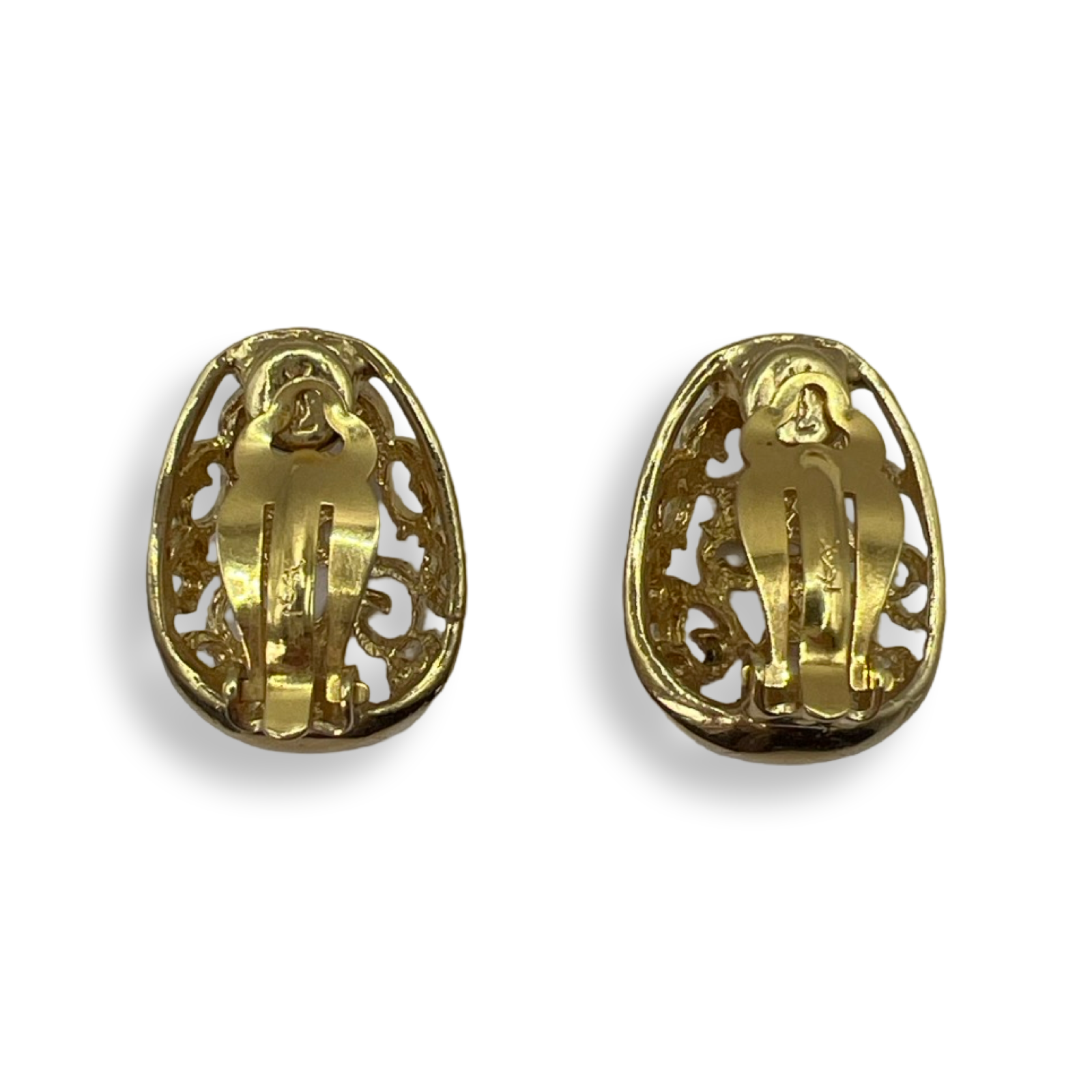 Saint Laurent Vintage Gold Earrings