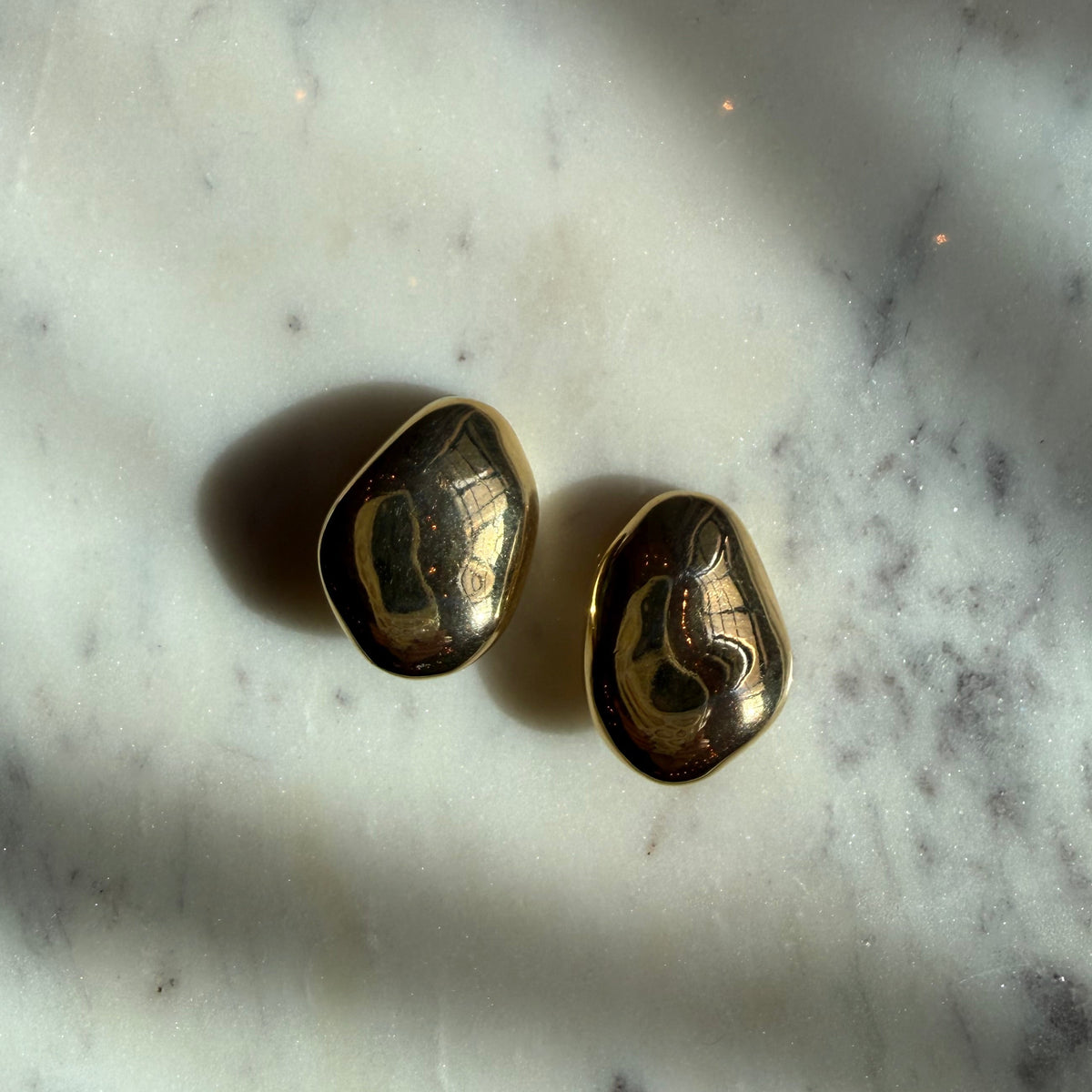 Yves Saint Laurent Vintage Pebble Earrings