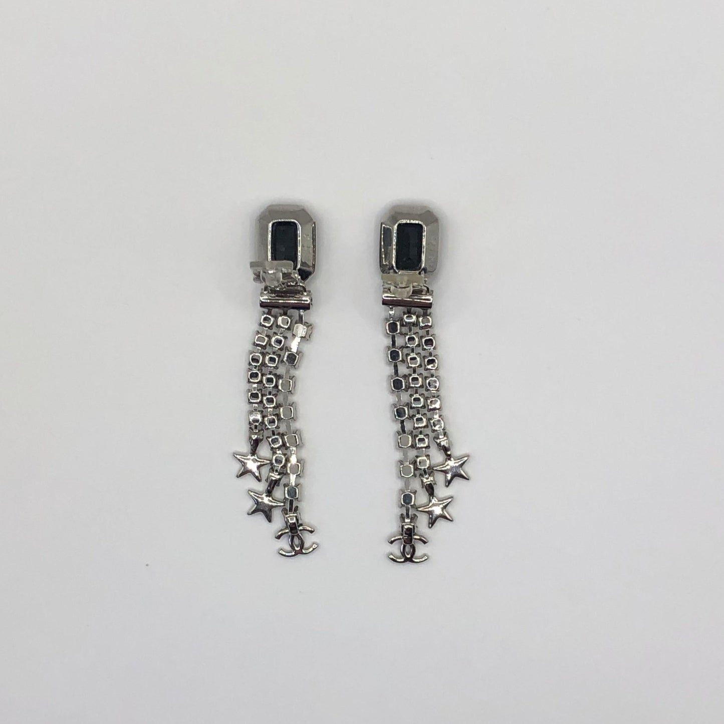 Chanel Star CC Crystal Fringe Earrings
