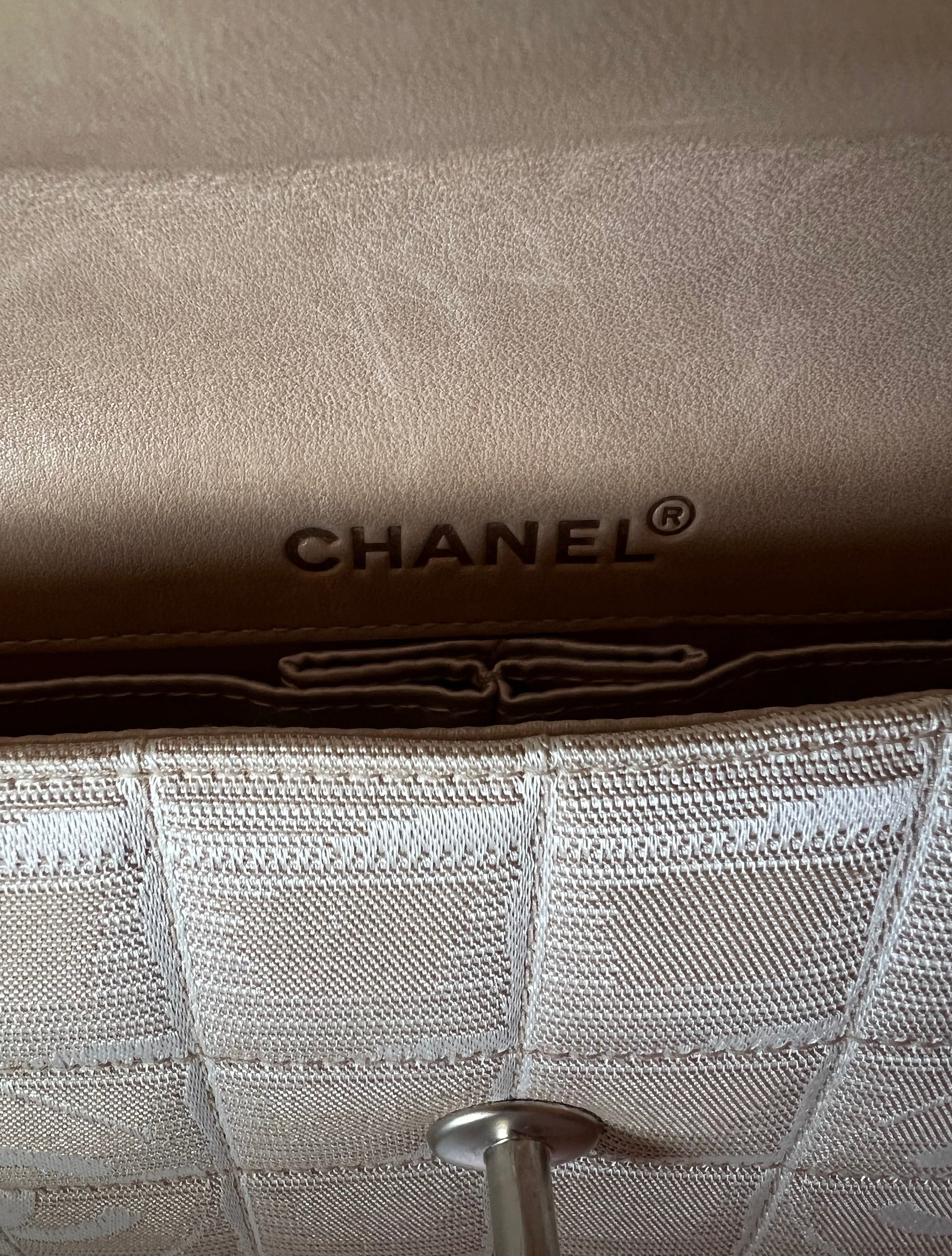 Chanel 2002 chocolate bar bag nylon