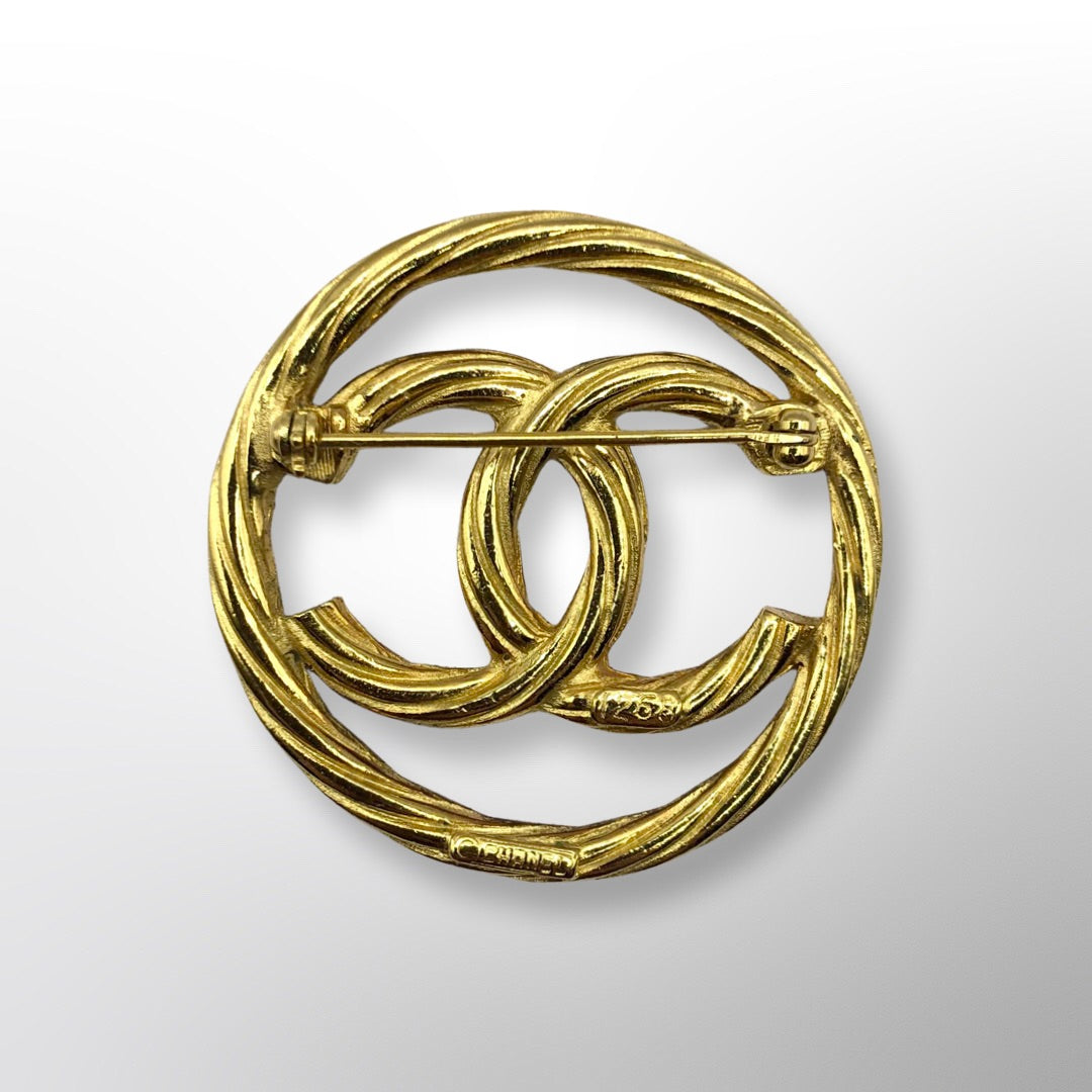 Chanel CC Brooch Vintage