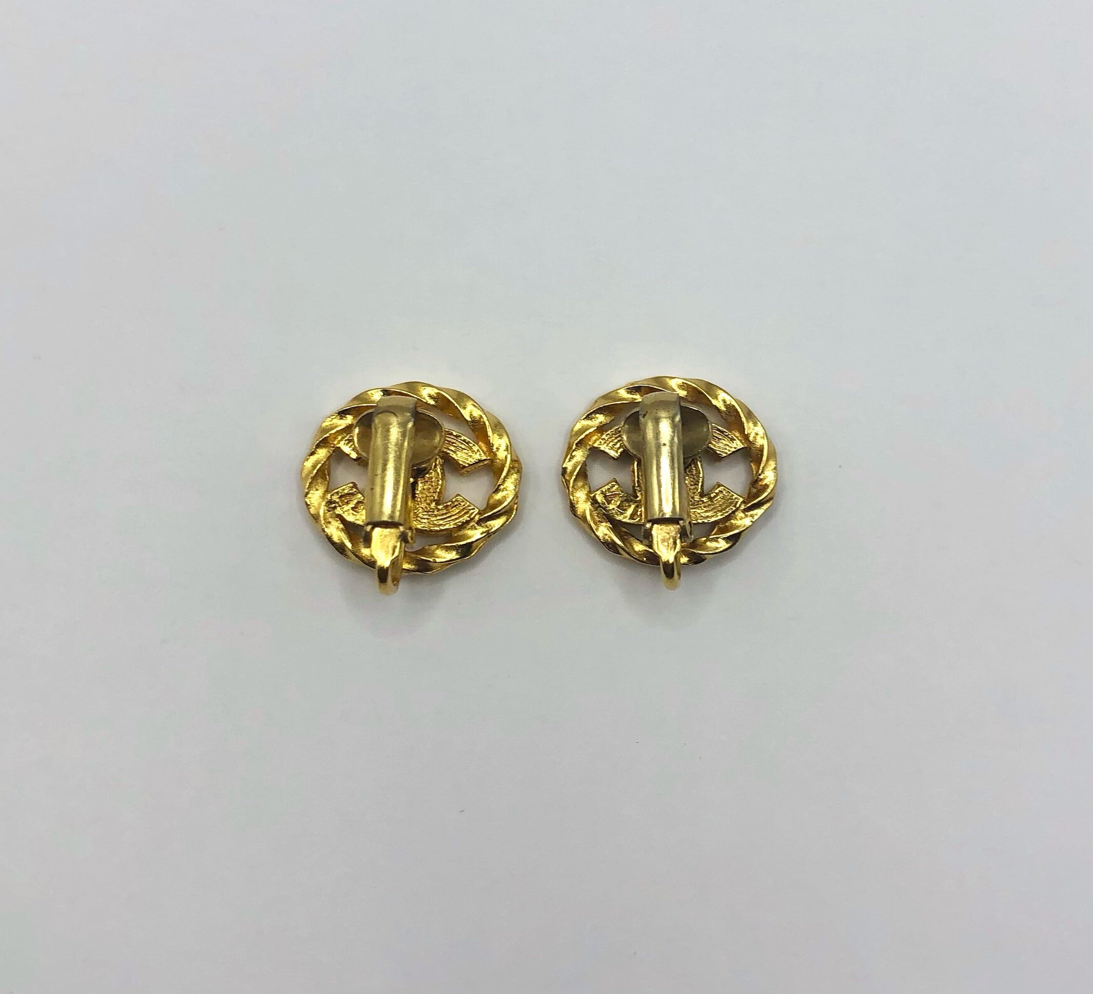 Chanel Crystal CC Earrings Vintage