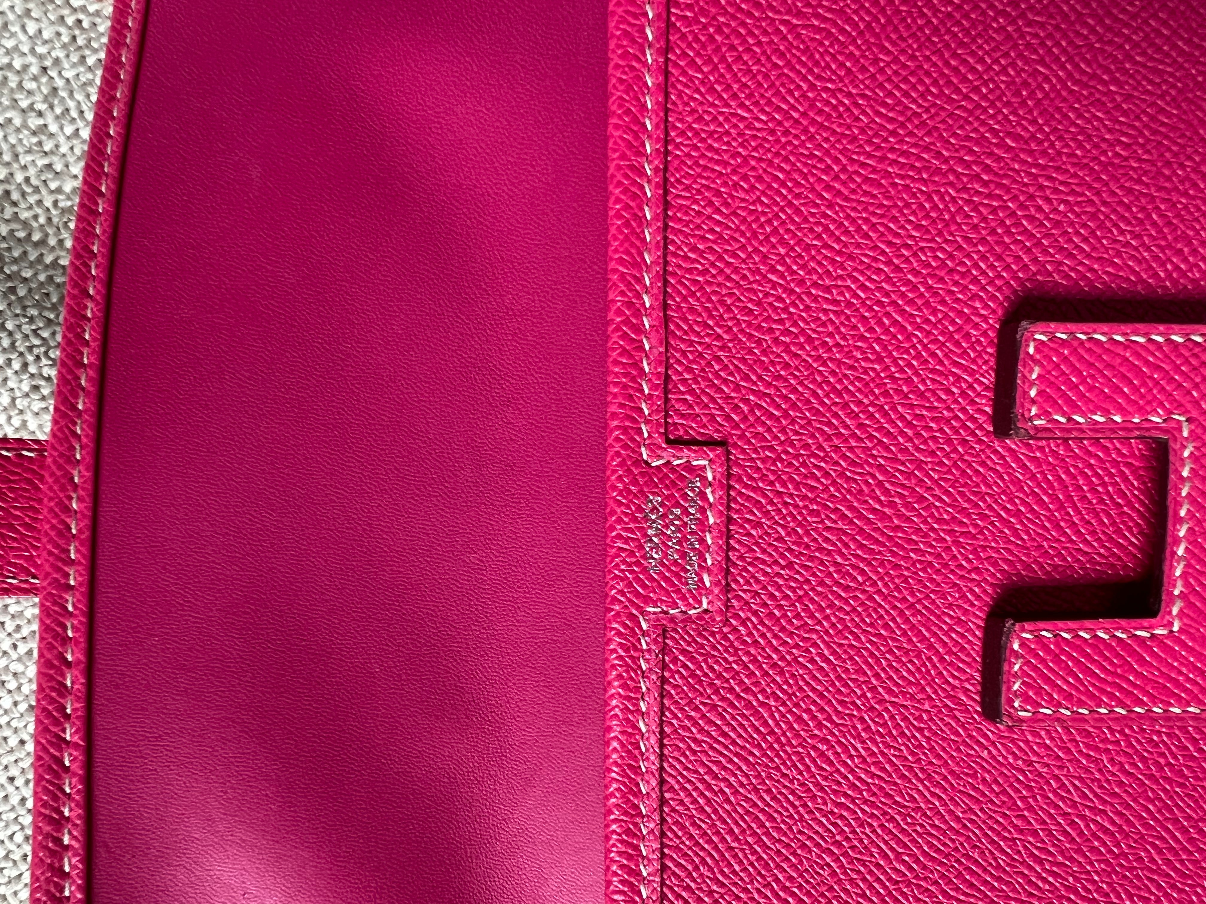 Hermes Jige Elan Clutch Epsom Leather