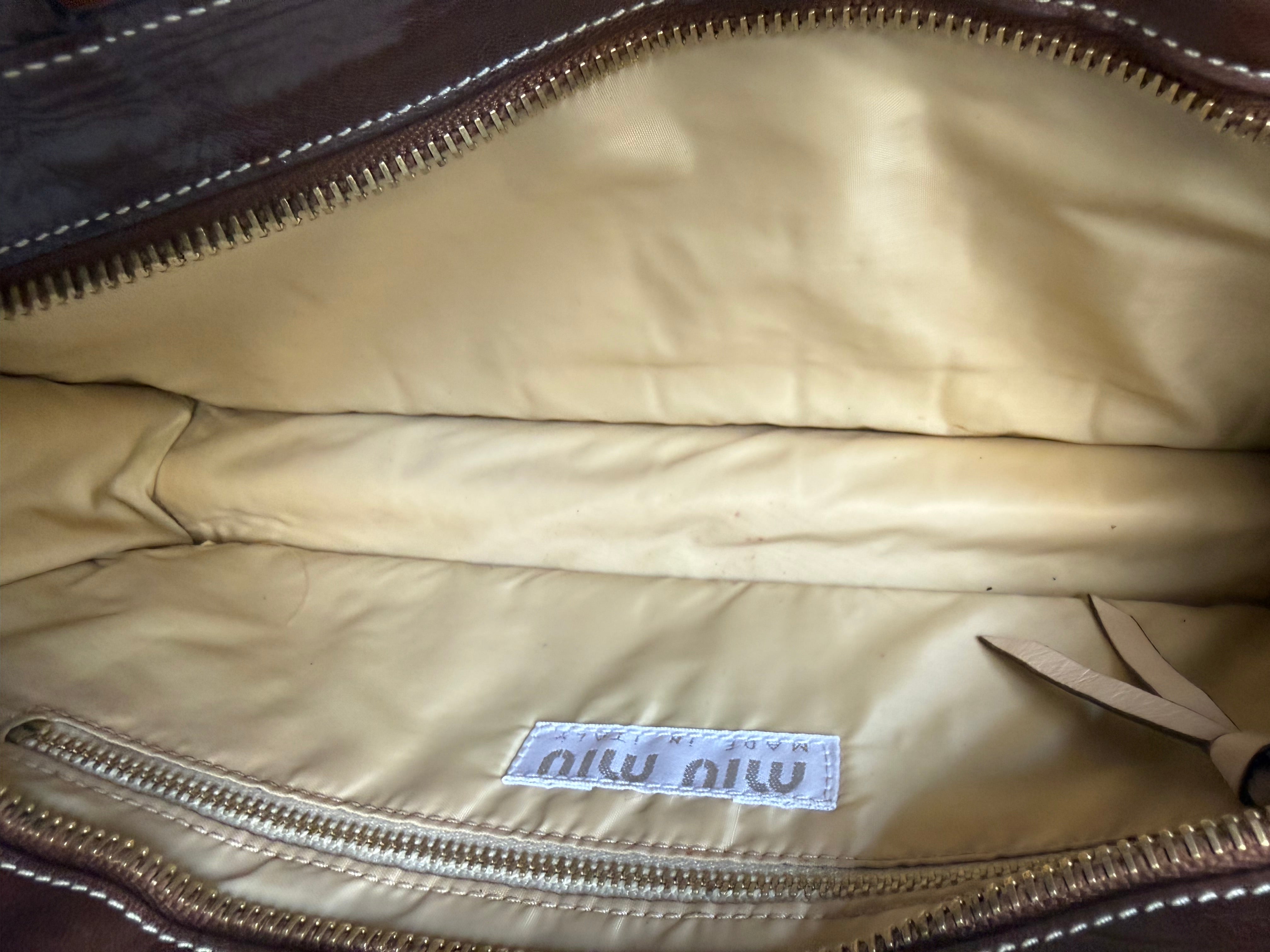 Miu Miu Vintage Woven Waffle Bag
