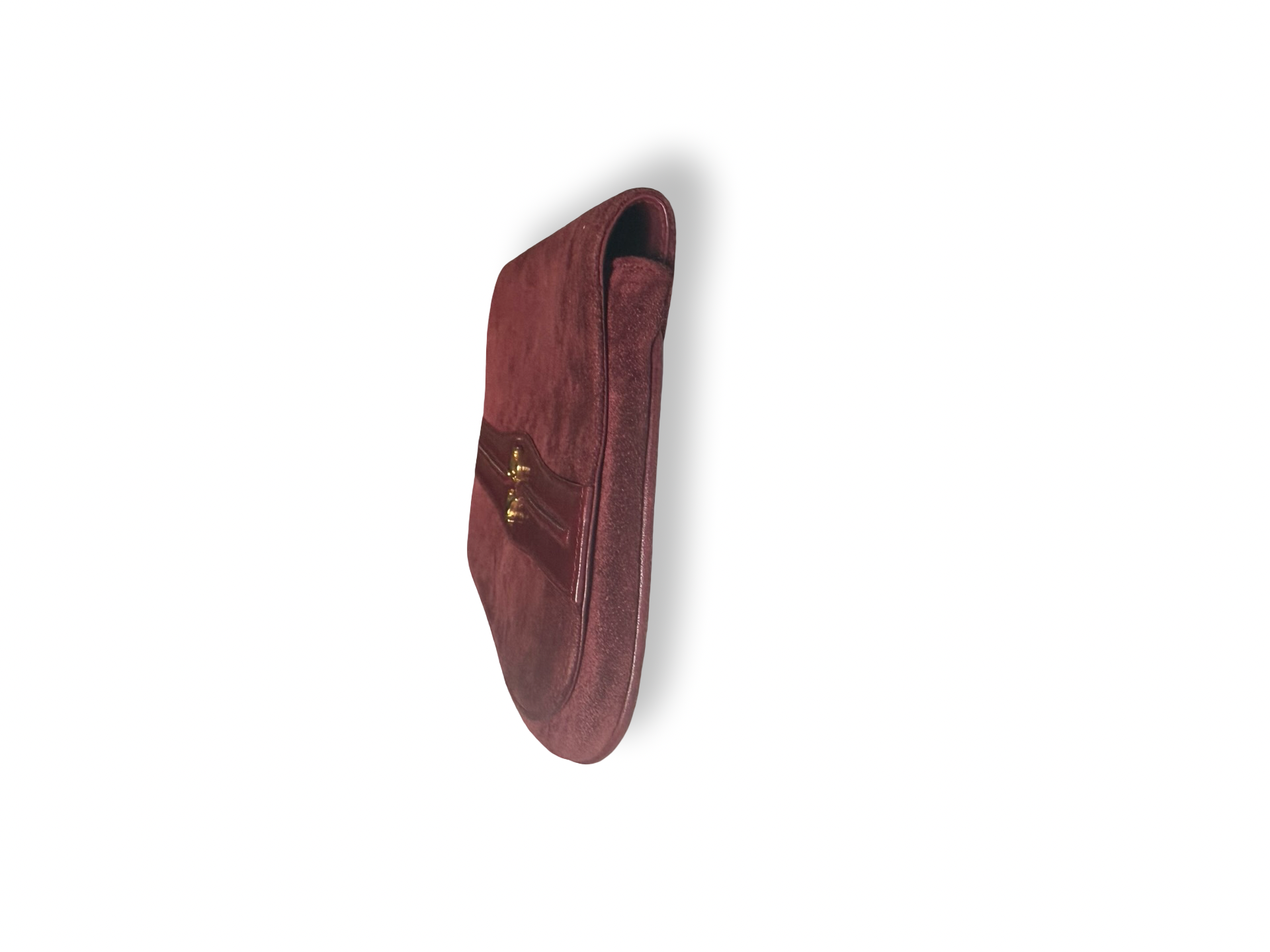 Gucci Vintage Suede Horsebit Clutch