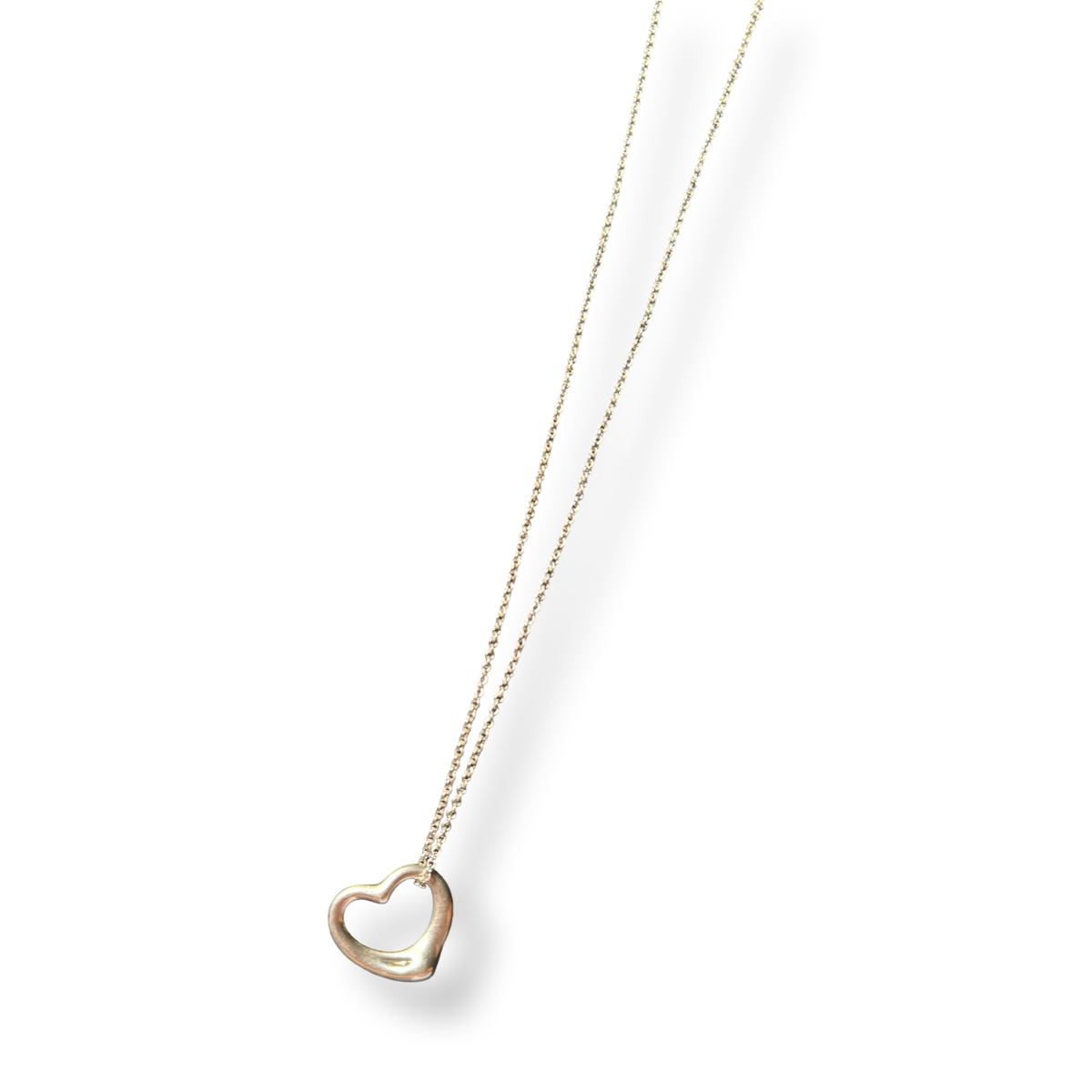 Tiffany & Co. Open Heart Pendant Necklace