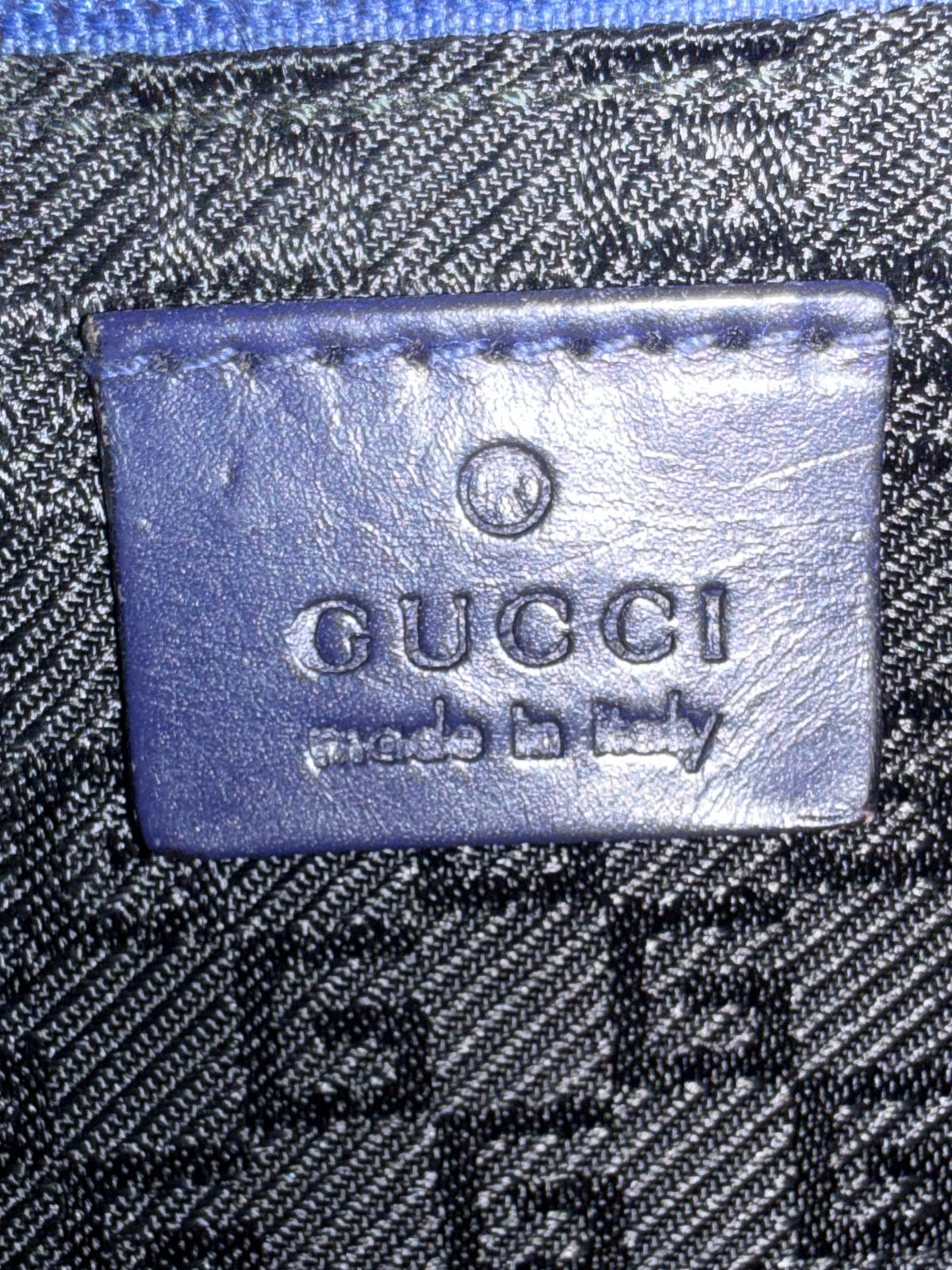 Gucci Vintage Satin Boat Pochette