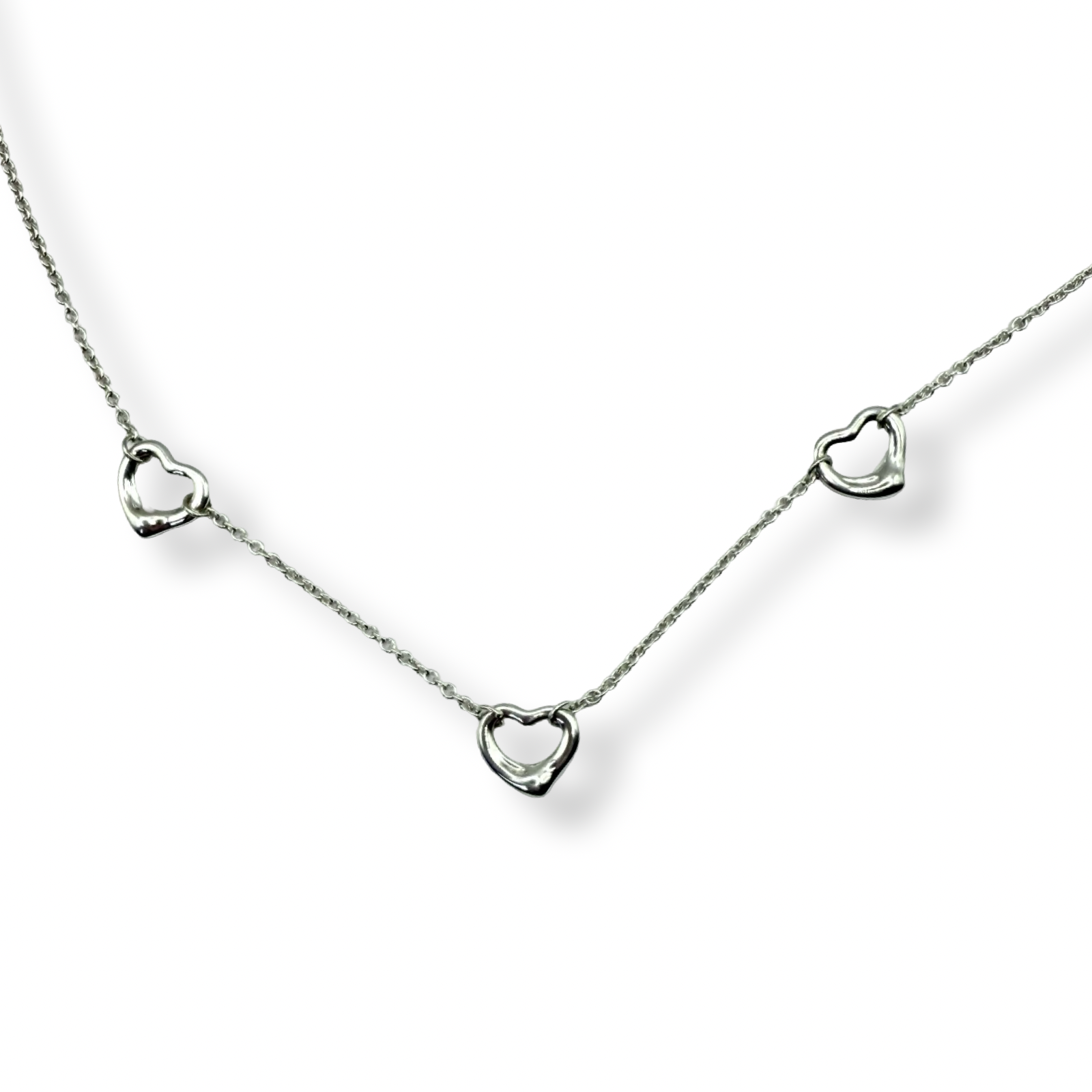 Tiffany & Co. Triple Open Heart Necklace