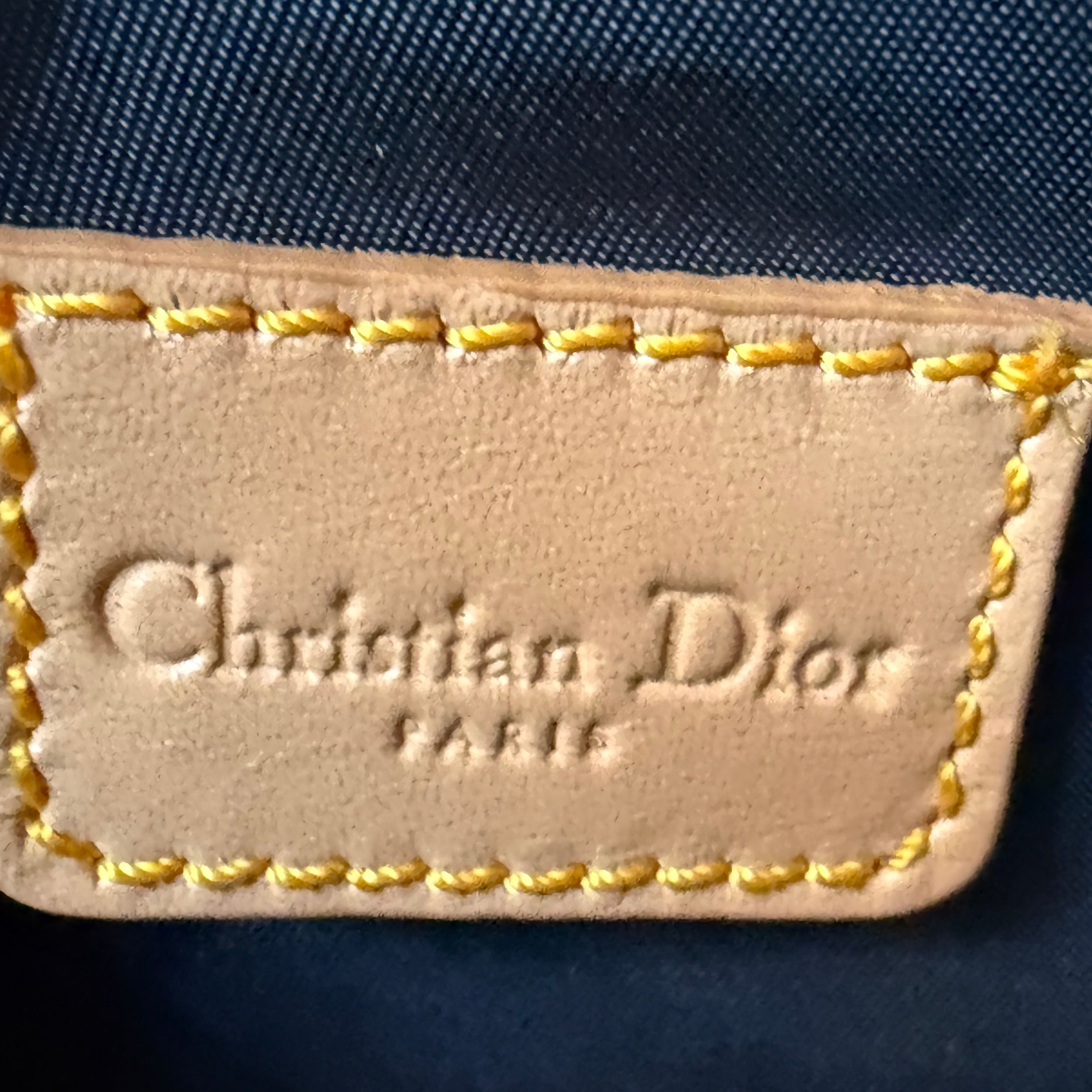 Dior Vintage Dark Rinse Denim Saddle