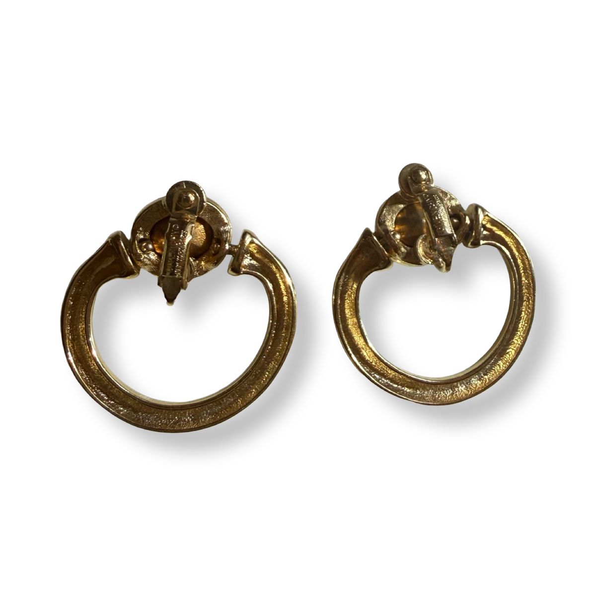 Givenchy Vintage Green Cabochon Earrings