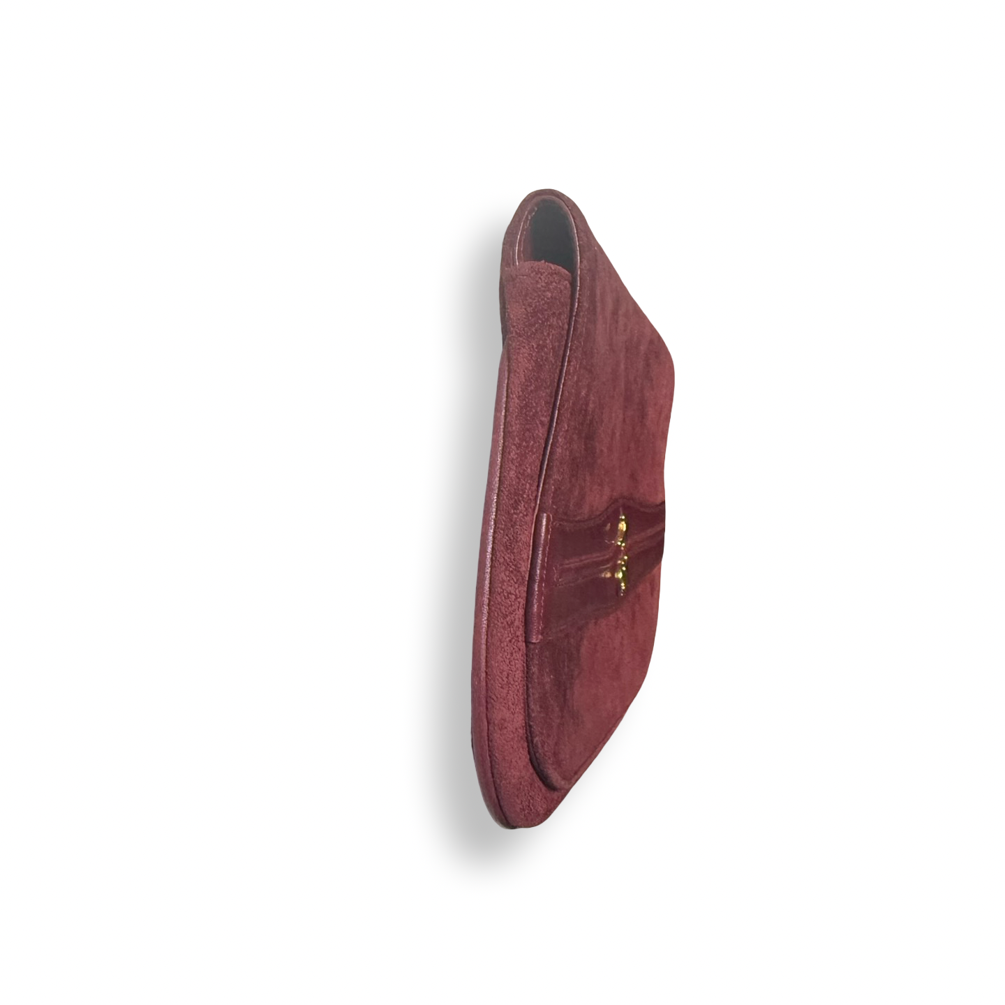 Gucci Vintage Suede Horsebit Clutch