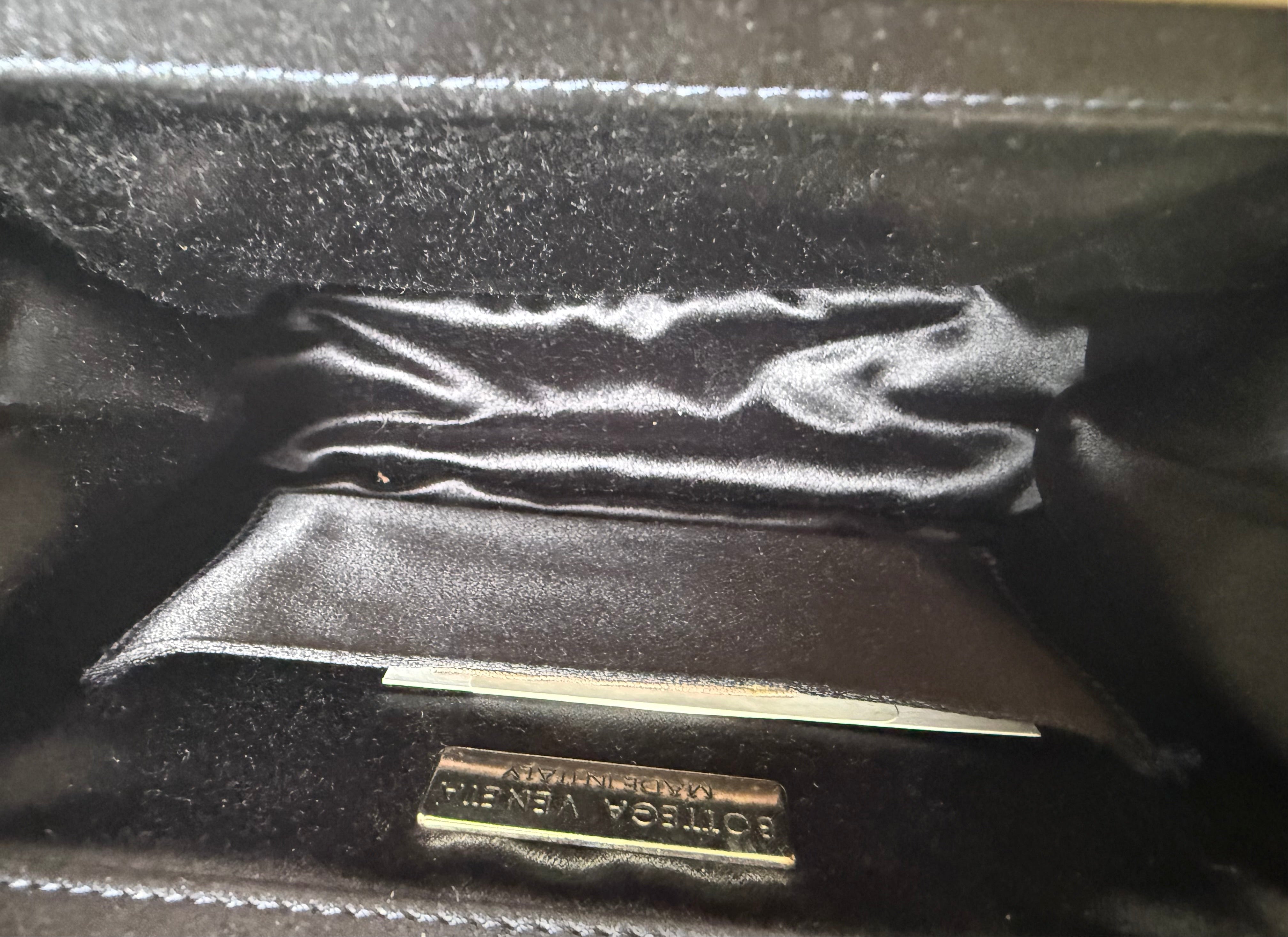 Bottega Veneta Vintage Intrecciato Satin Purse