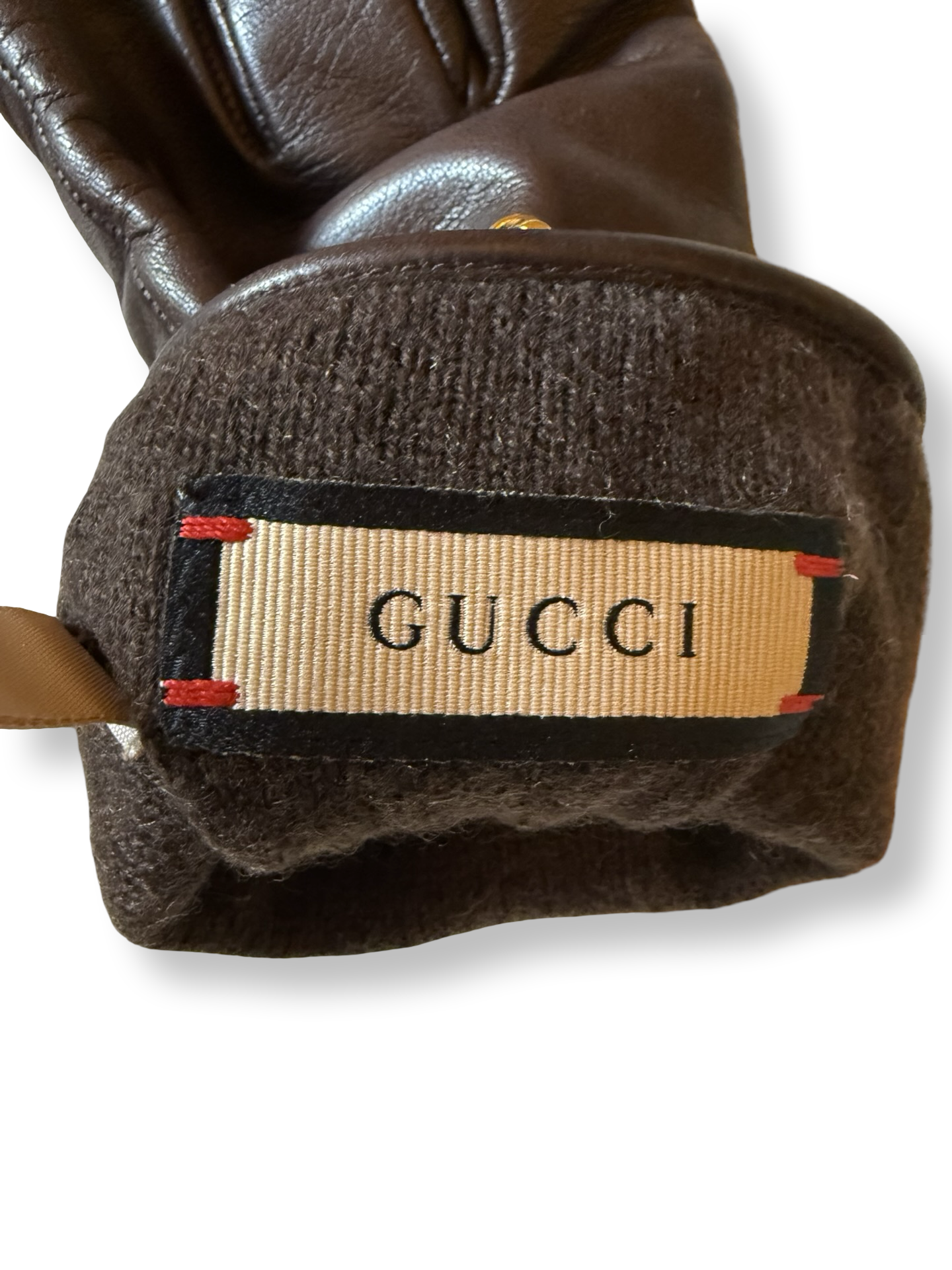 Gucci Horsebit Leather Gloves