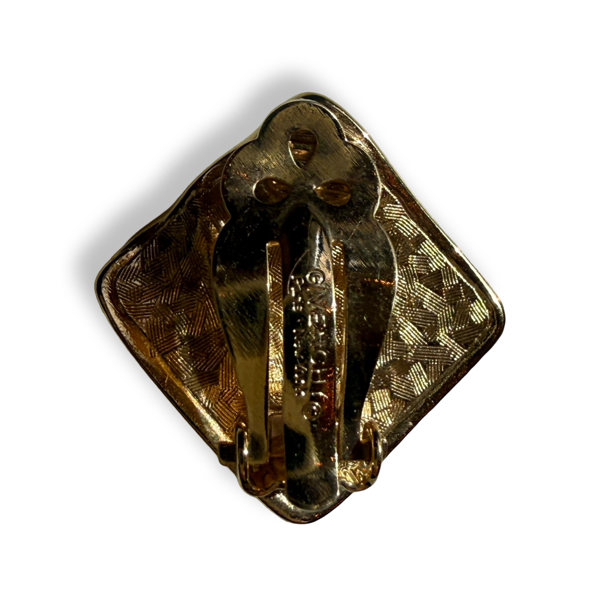 Givenchy Vintage Wavy Square Earrings