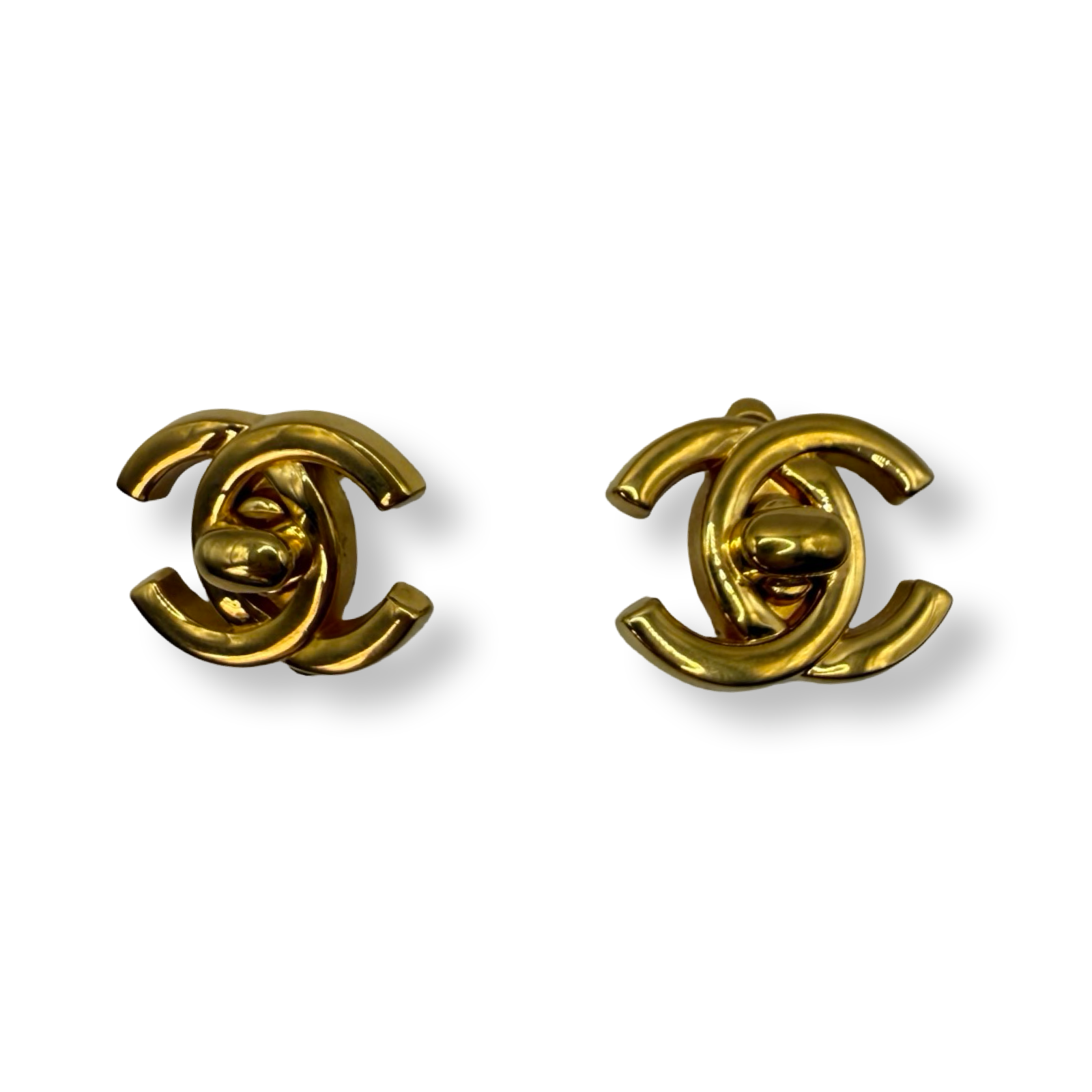 Chanel Vintage Turnlock Earrings '96