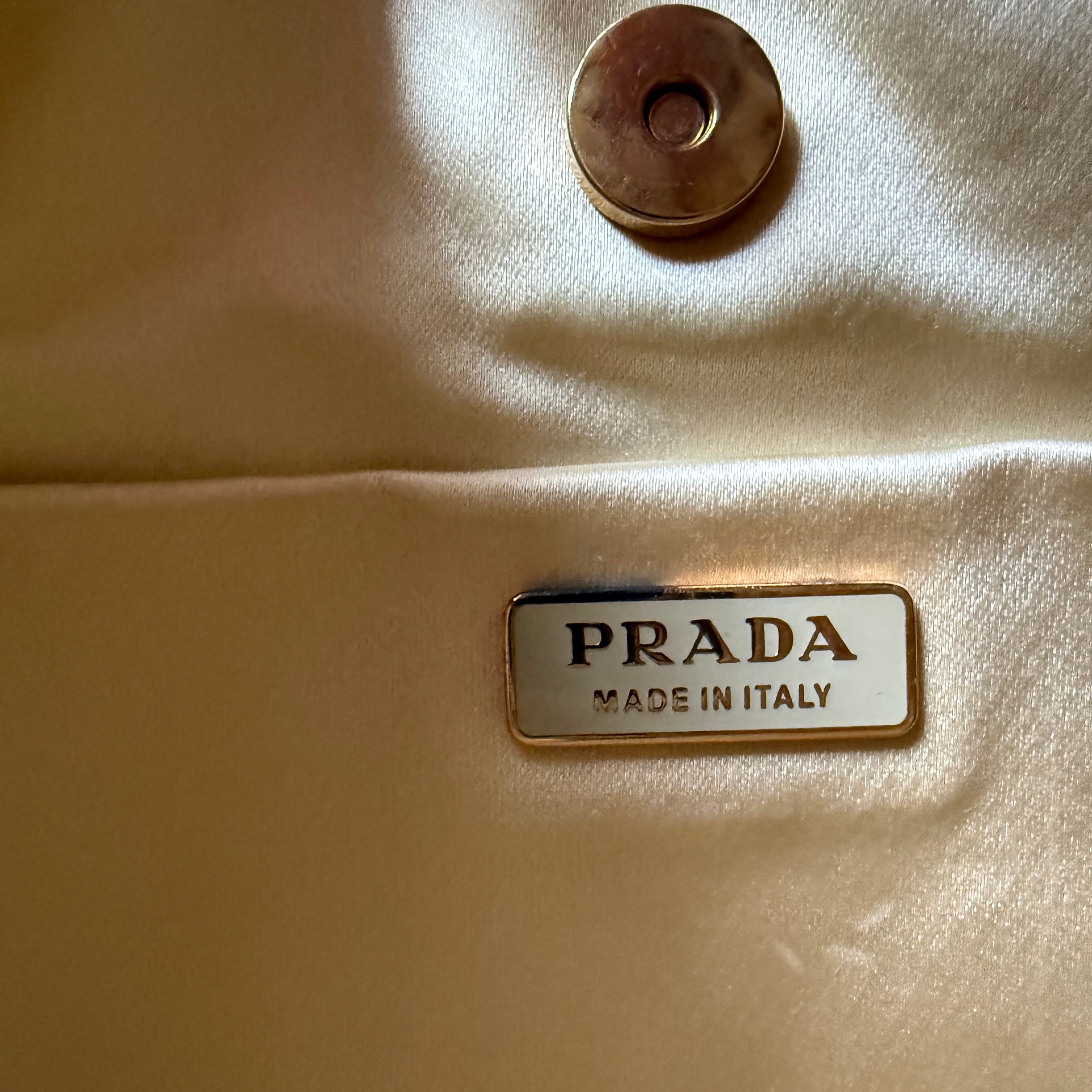 Prada Vintage Tessuto Chain Shoulder