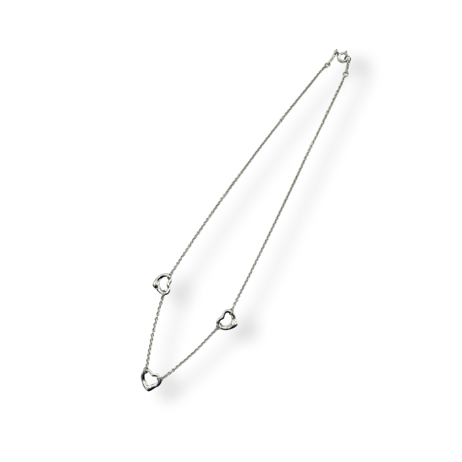 Tiffany & Co. Triple Open Heart Necklace