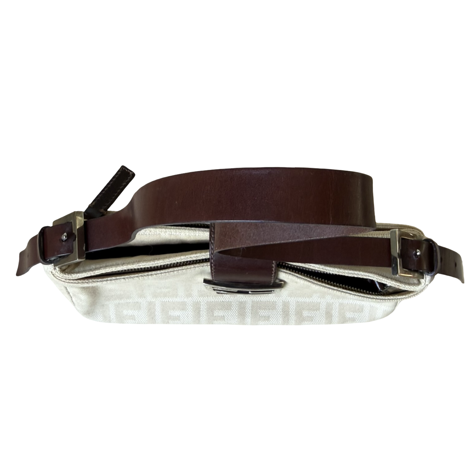 Fendi Vintage Zucca Shoulder Bag Small