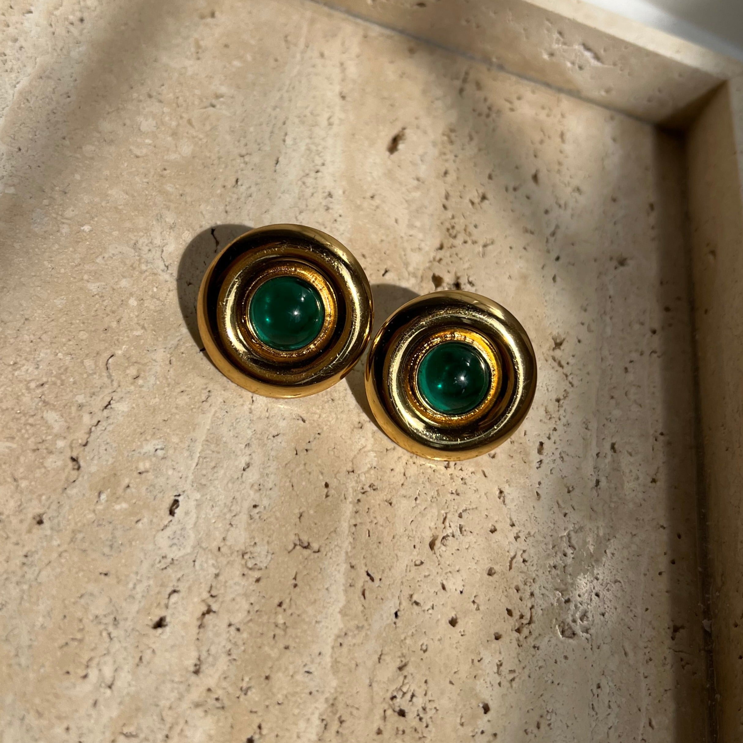 Loewe vintage gold earrings