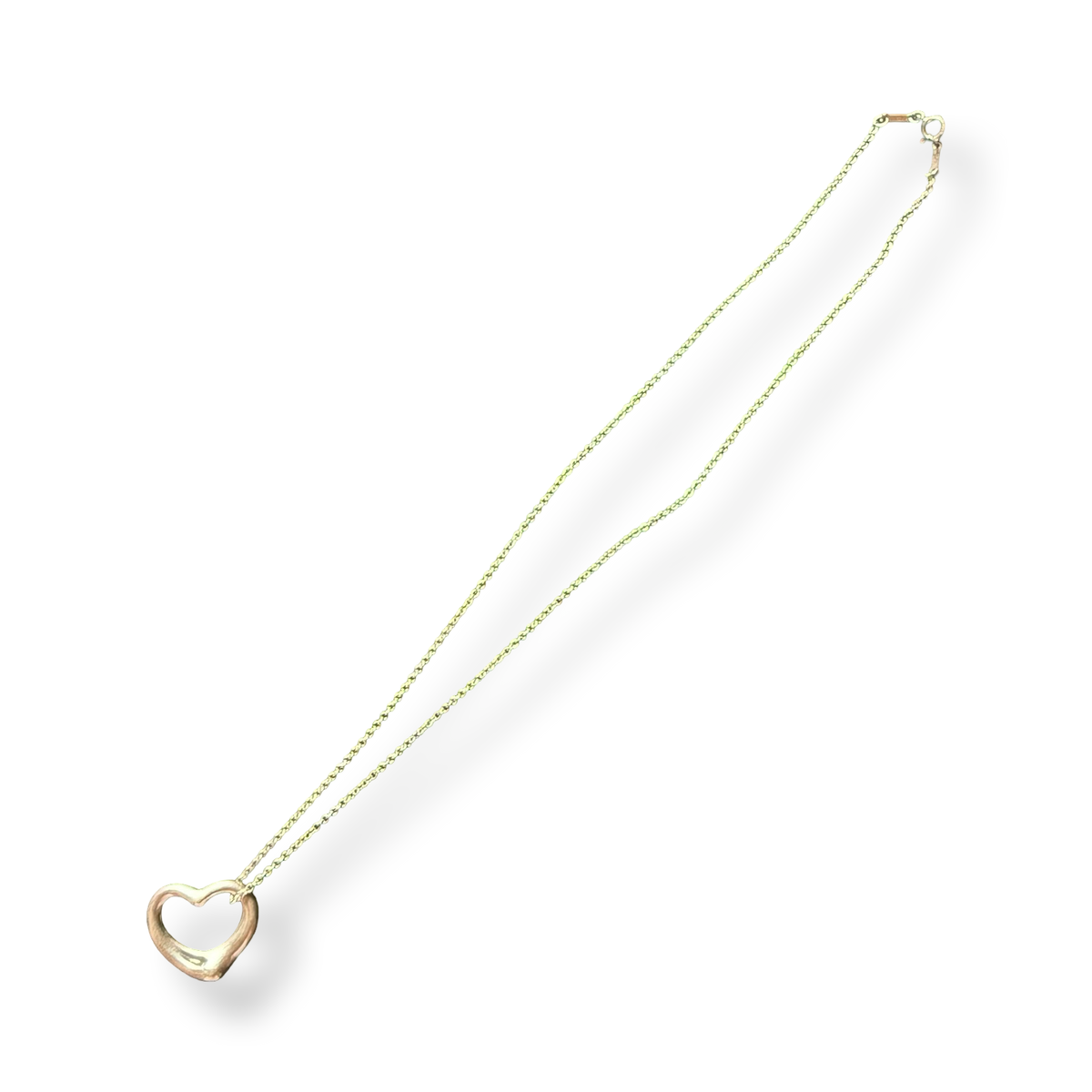 Tiffany & Co. Open Heart Pendant Necklace