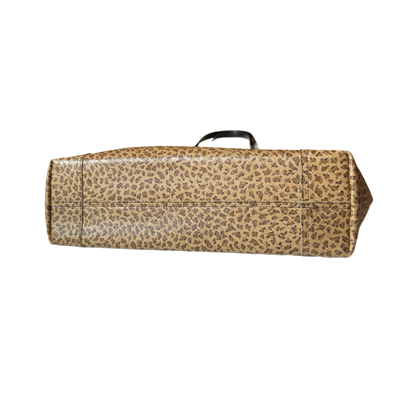 Bottega Veneta Leopard Intrecciato weave leather tote bag
