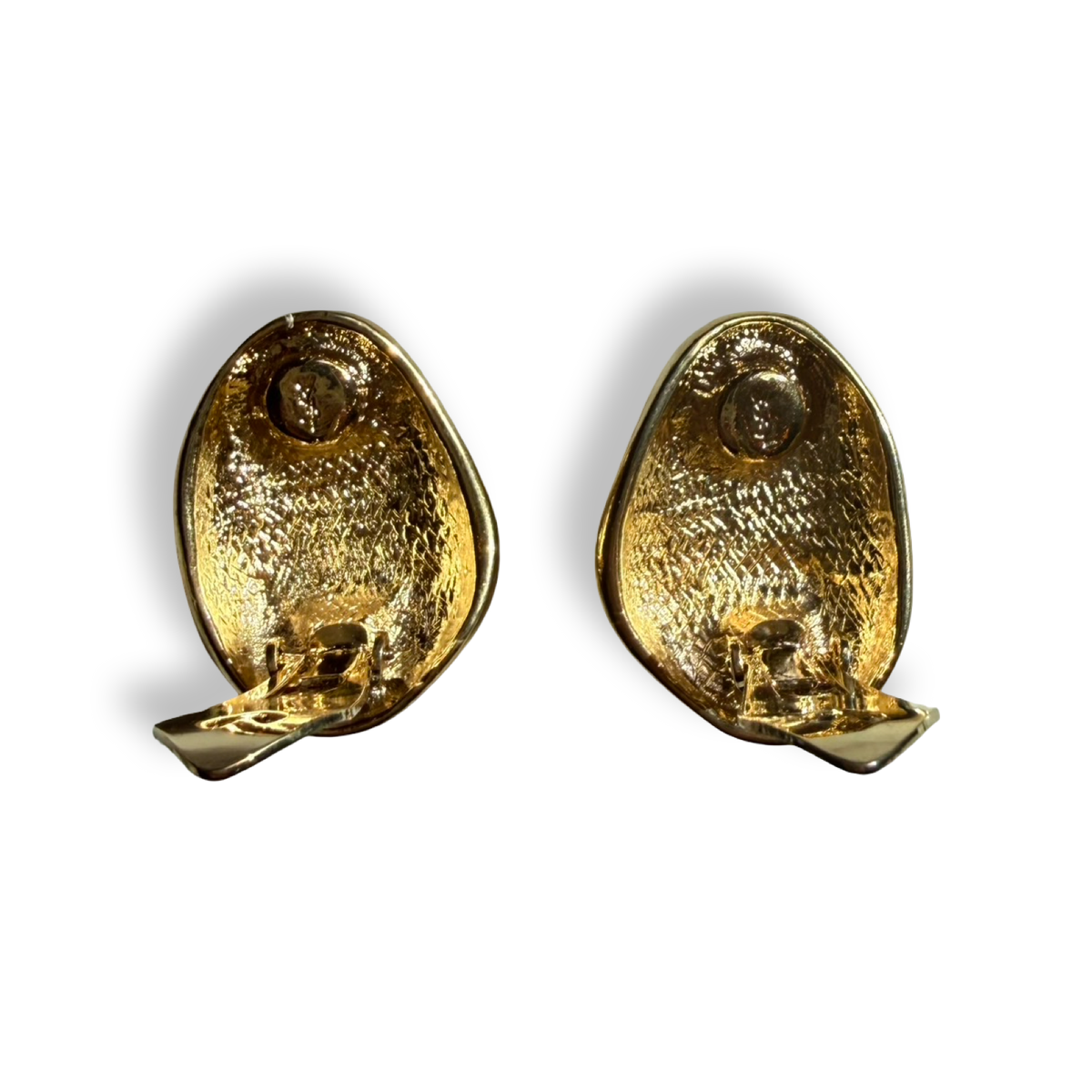 Yves Saint Laurent Vintage Pebble Earrings